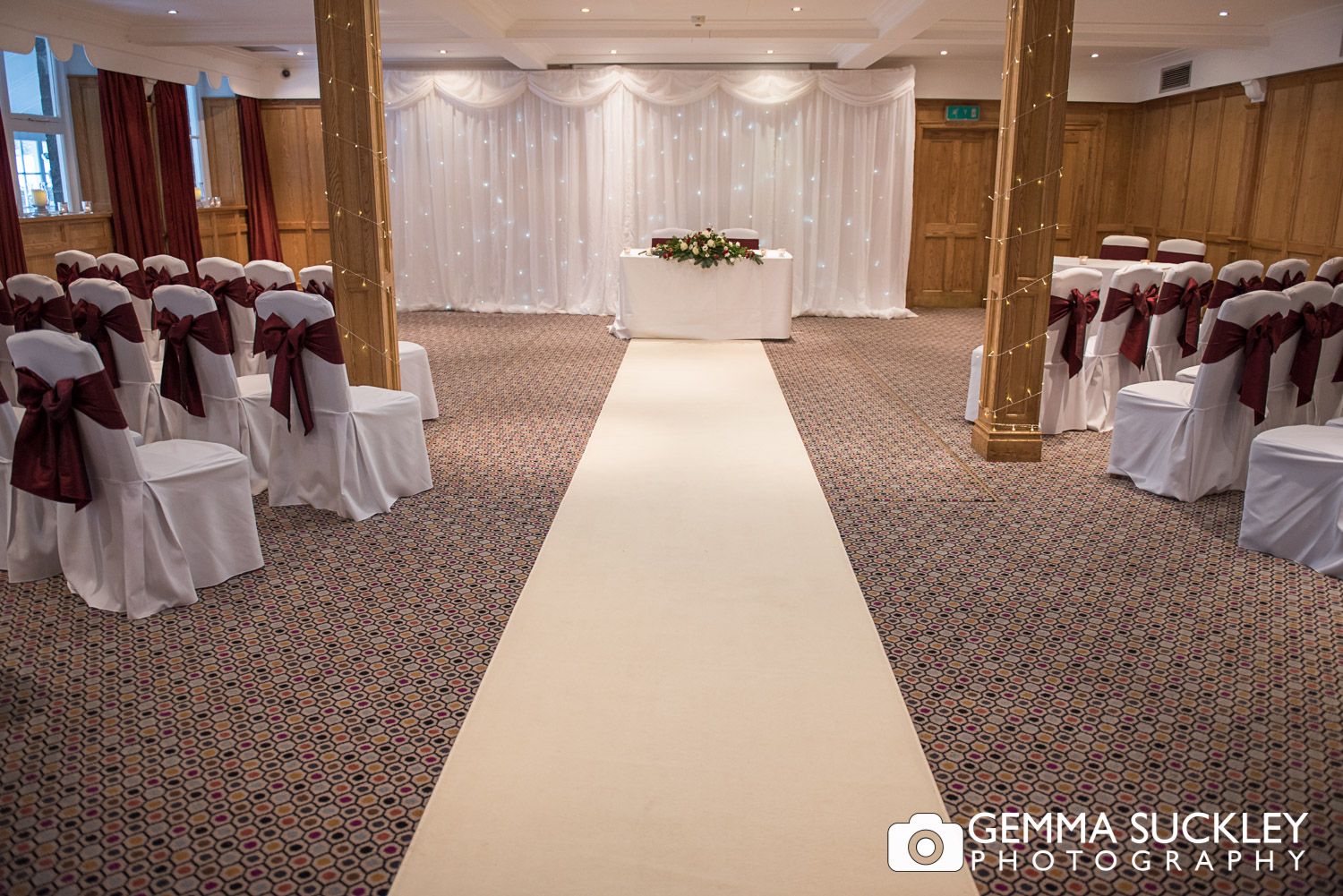 The wedding ceremony room at The Devonshire Arm, Bolton Abbey