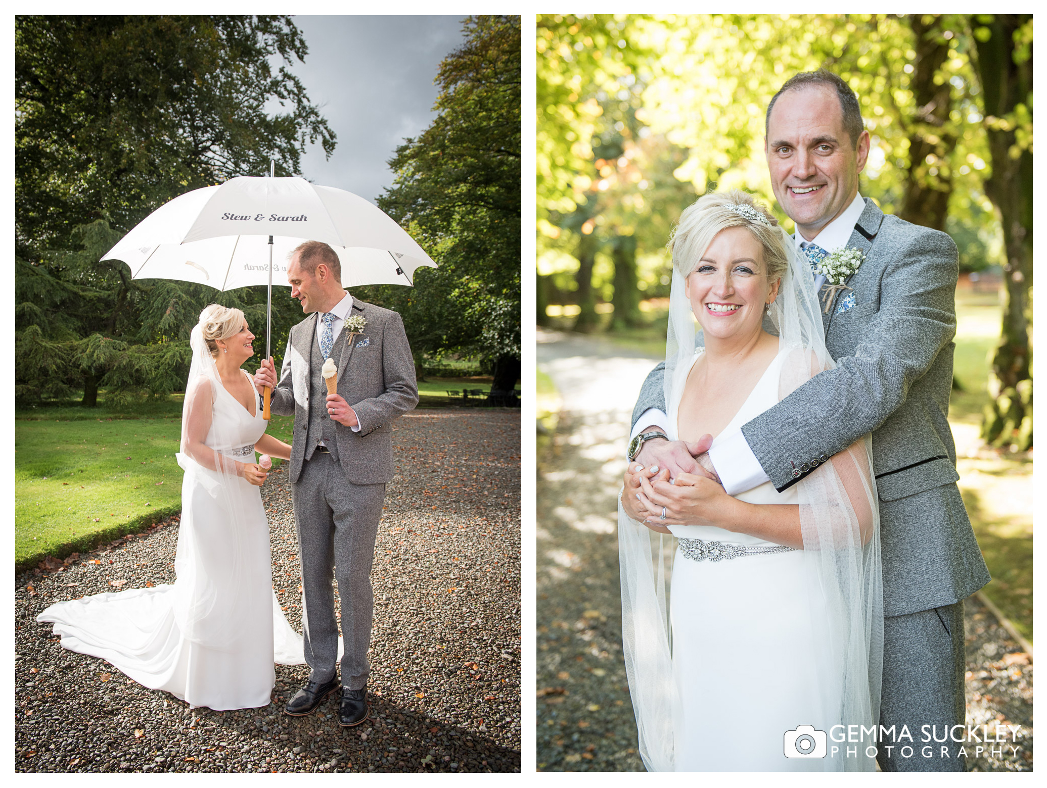 wedding photography of bride and groom at Belmount Hall