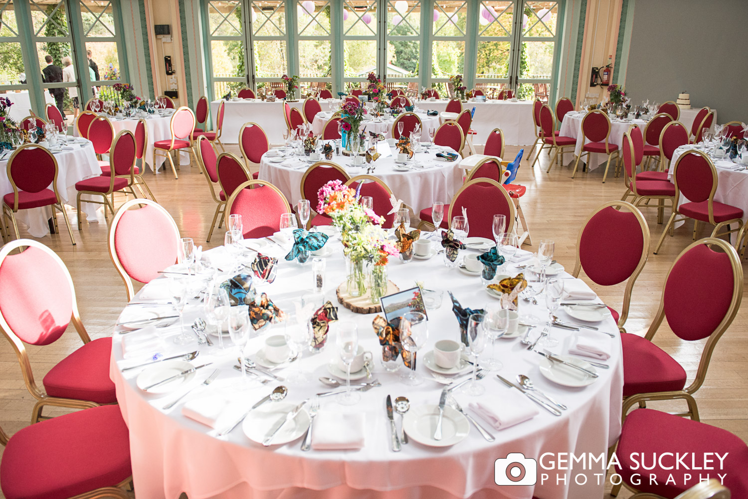 wedding table detail at Sun Pavilion