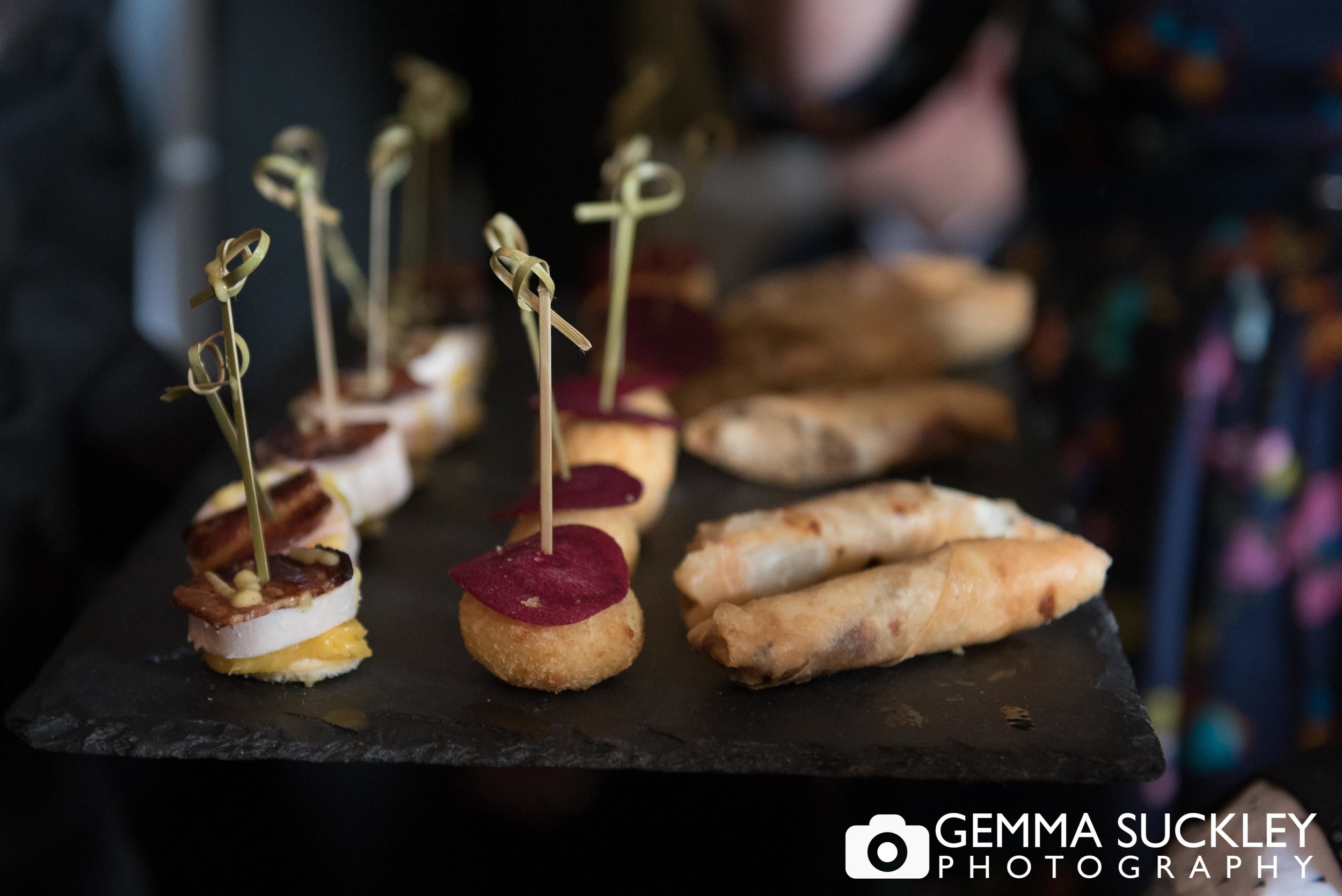 grassington house wedding canapes