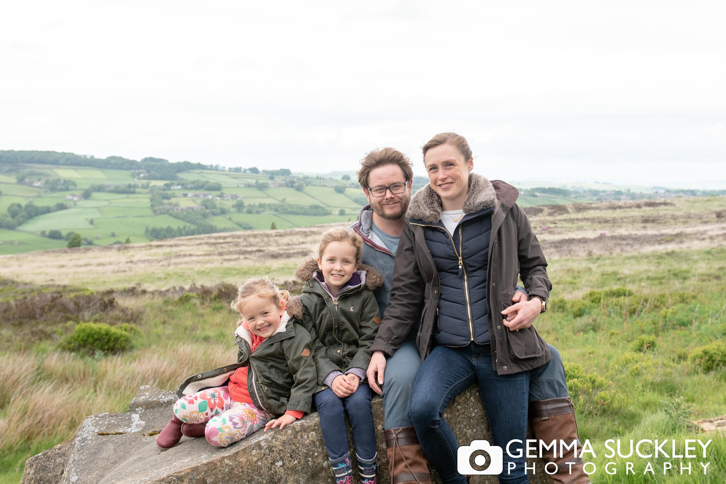 family photography on haworth moor