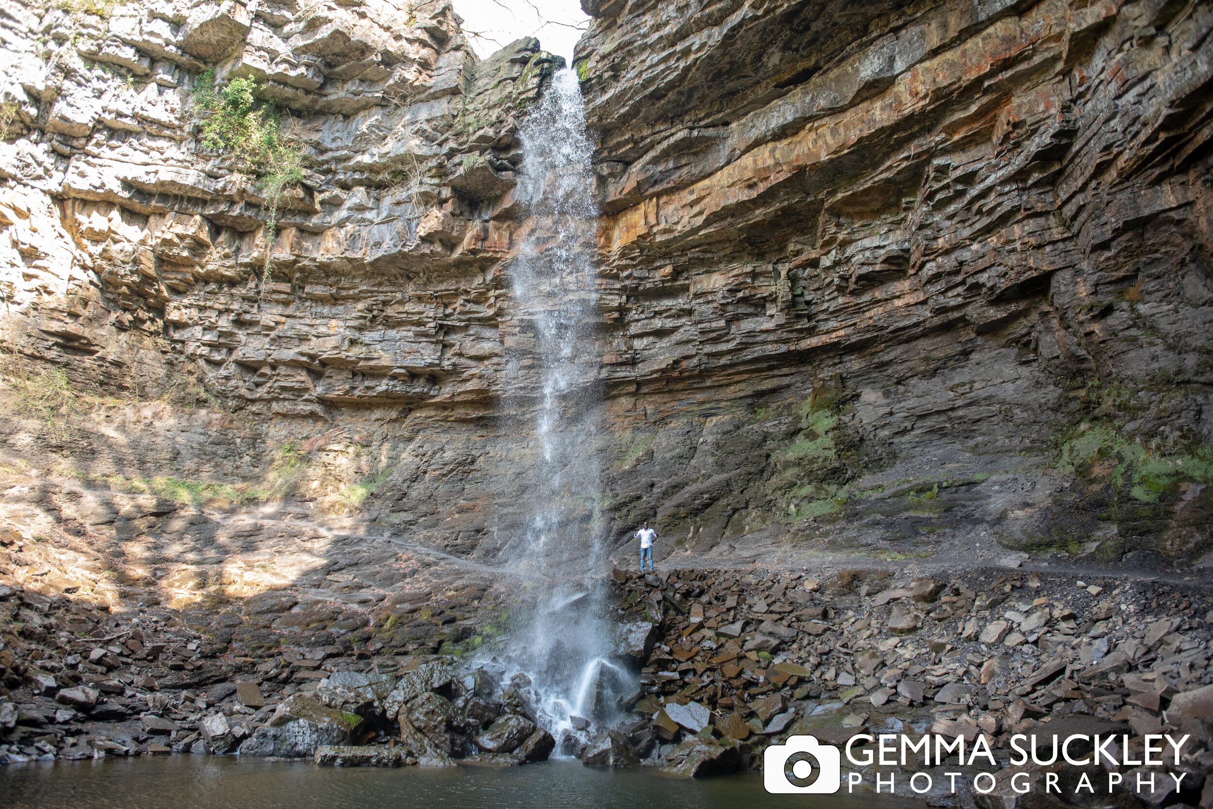 wide photo of hardraw force water fall