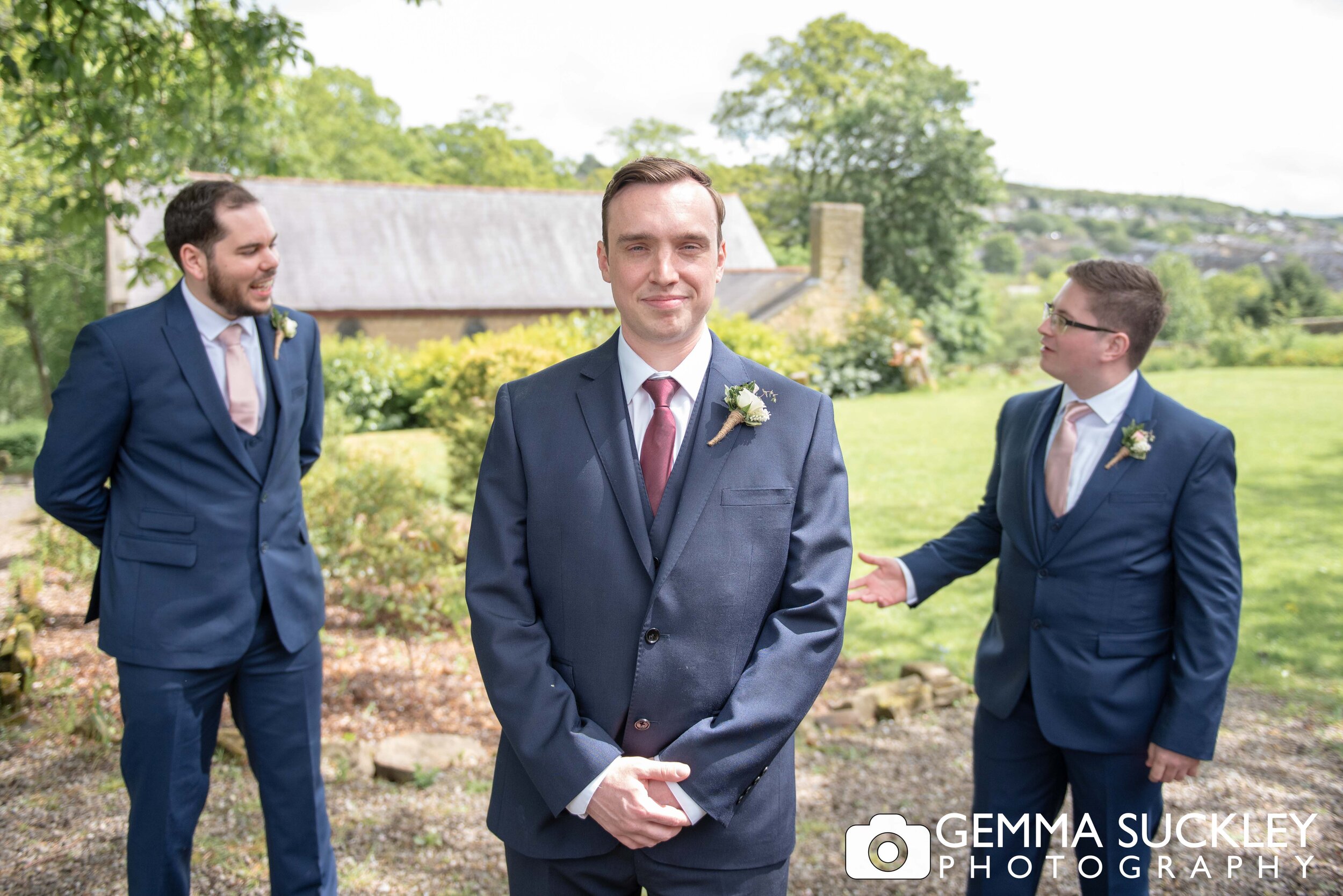 fum photo of the groom with the groomsmen