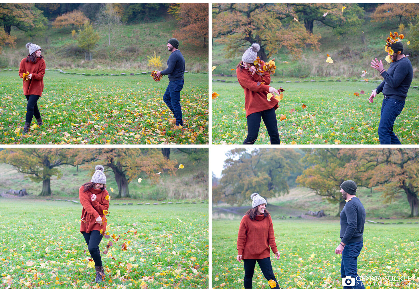 fun-autumn-engagement-shoots-leaf-fight.jpg