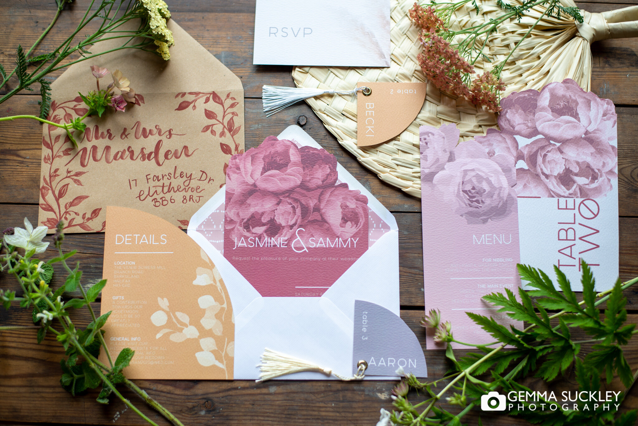 wedding stationary by alf and alba