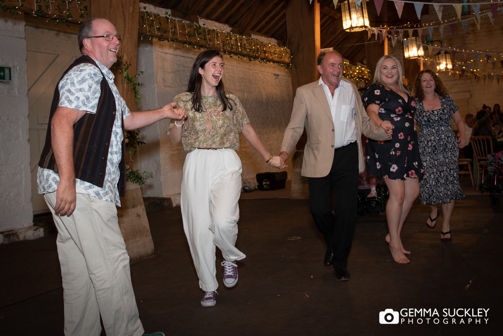 ceilid dancing at east riddlesden hall summer wedding