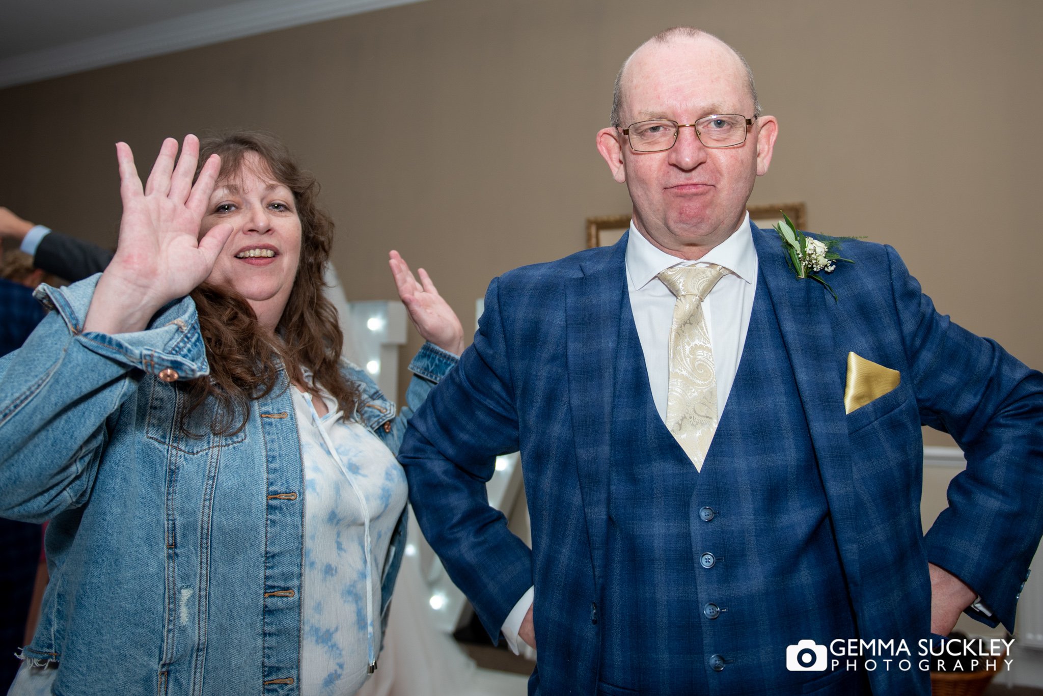 wedding guests dancing at hollins hall