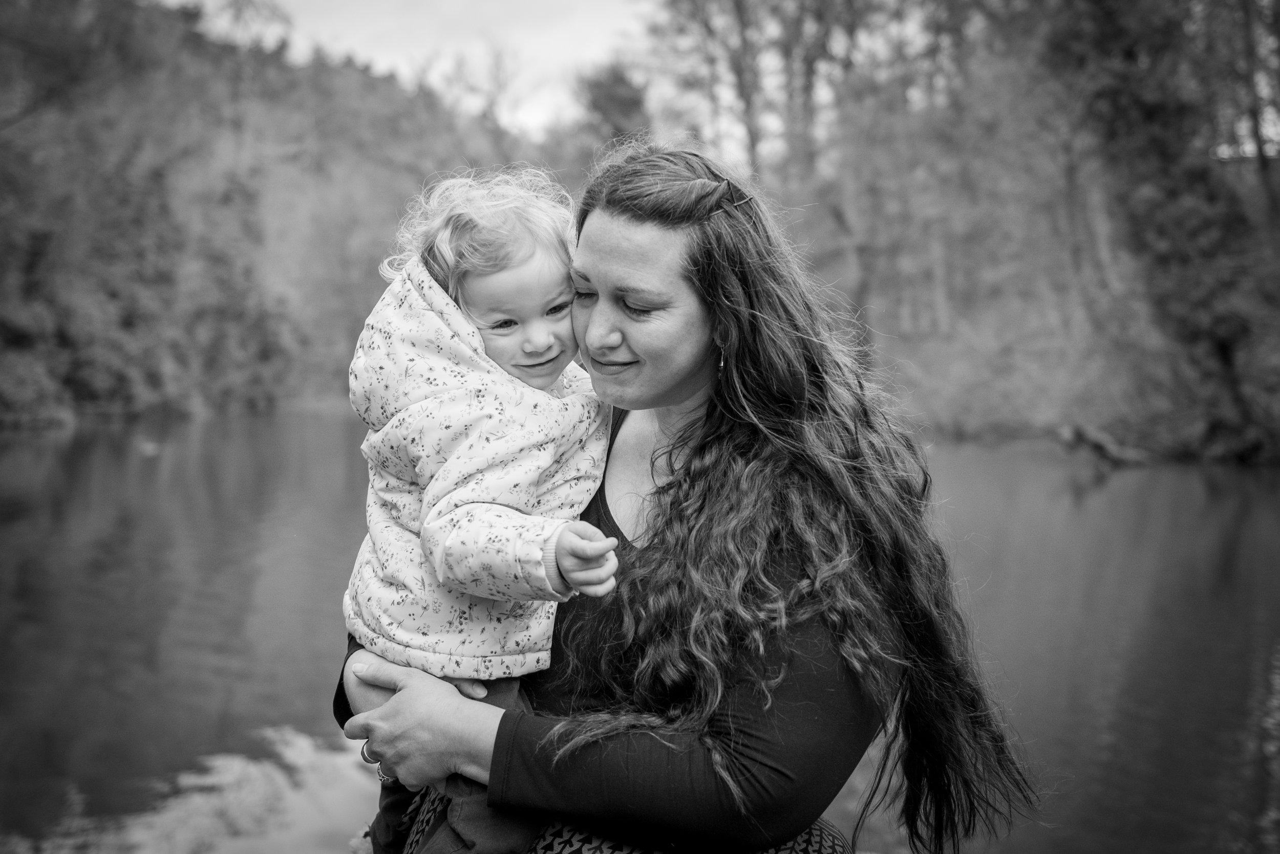 mum and toddler in skipton woods