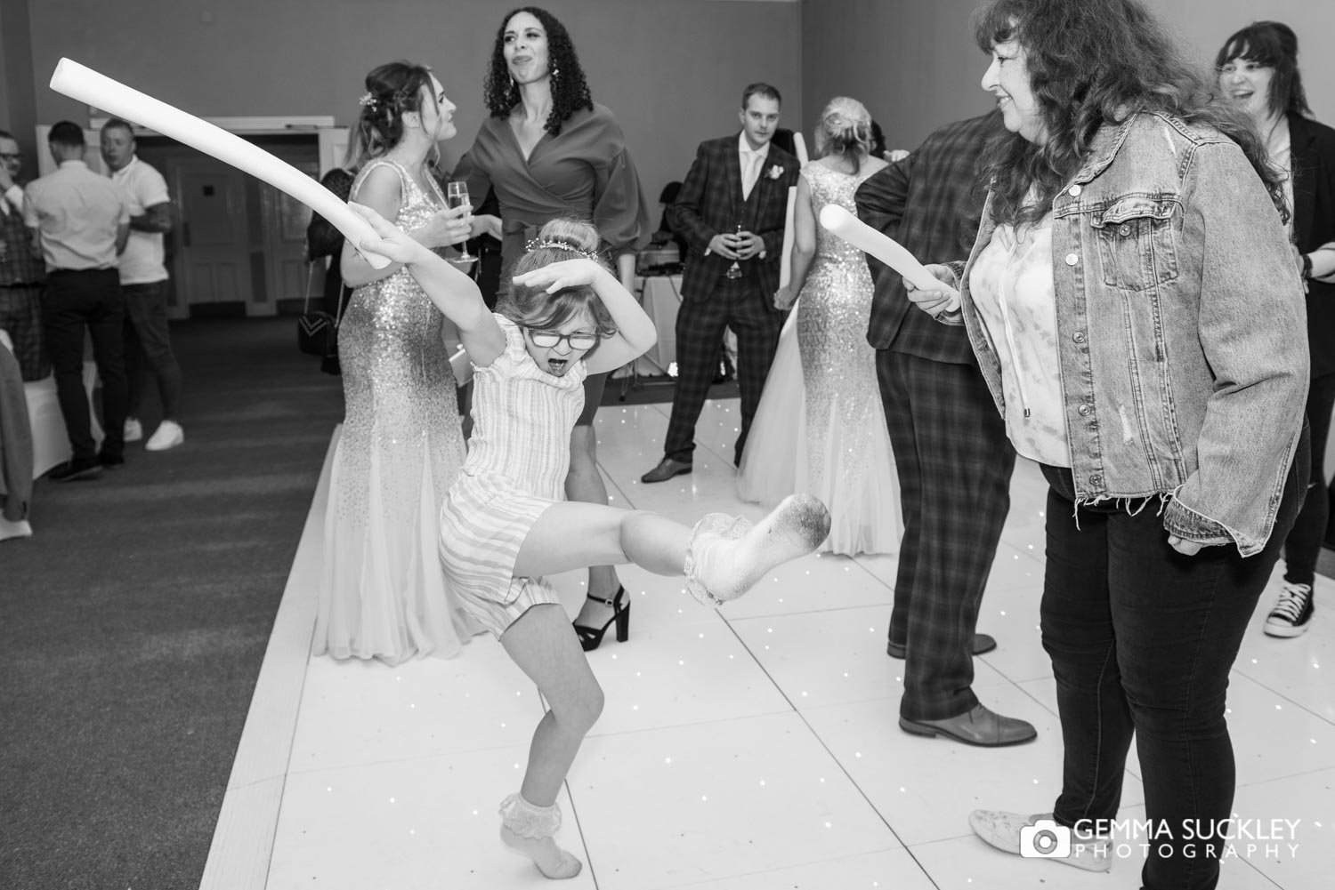 kids on the dance floor dancing at hollins hall