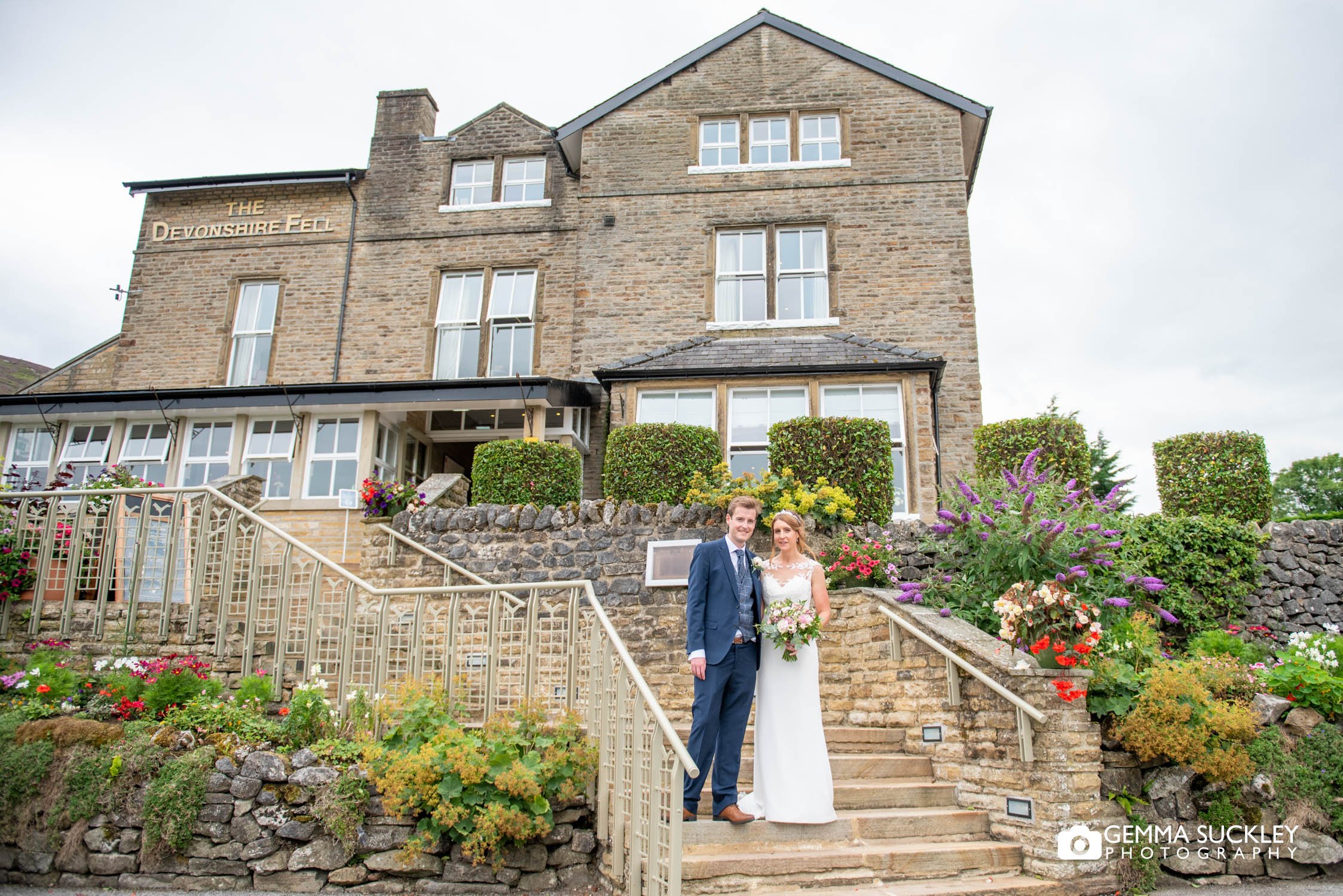 just married couple at the devonshire fell hotel