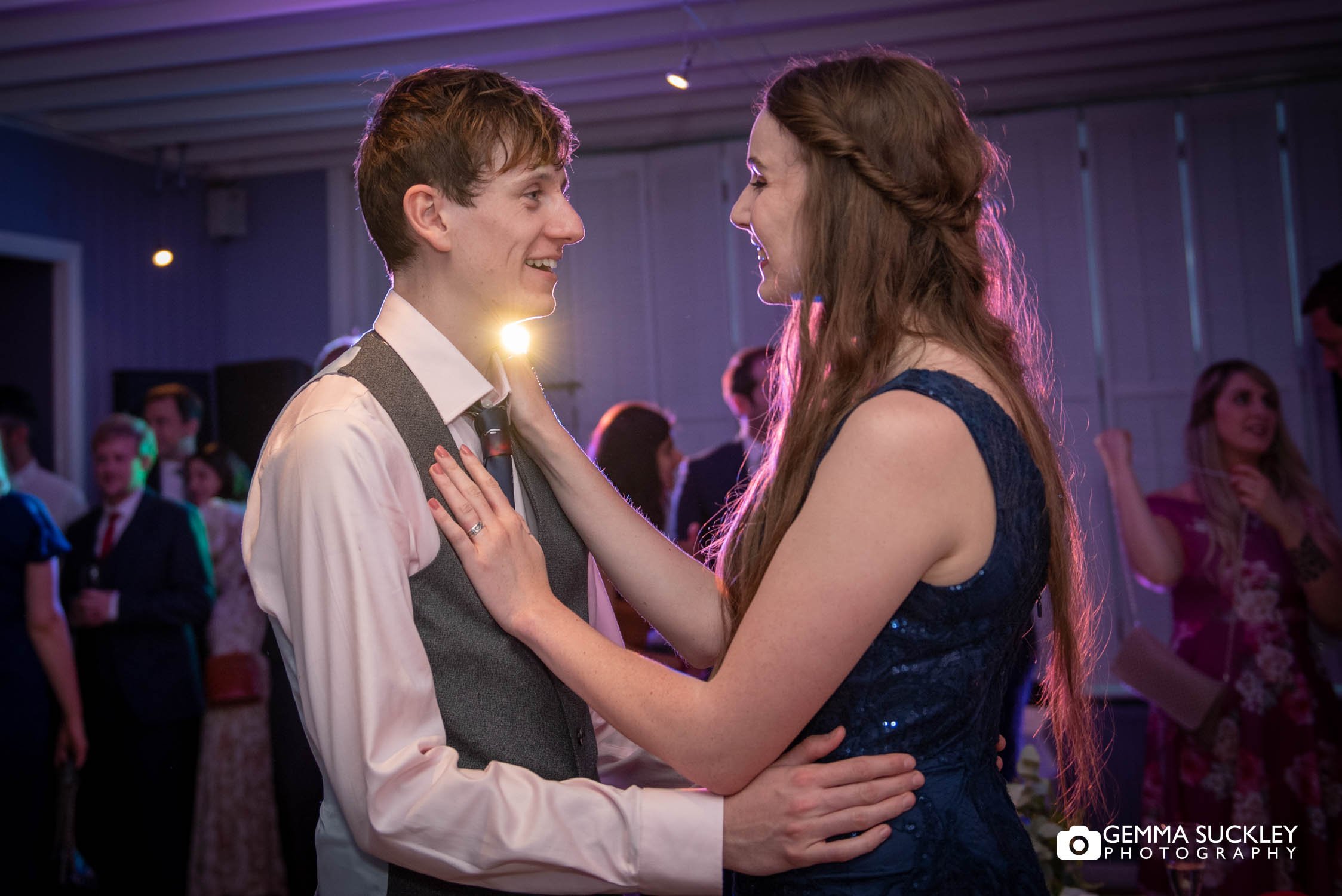 dancing at the devonshire fell wedding reception