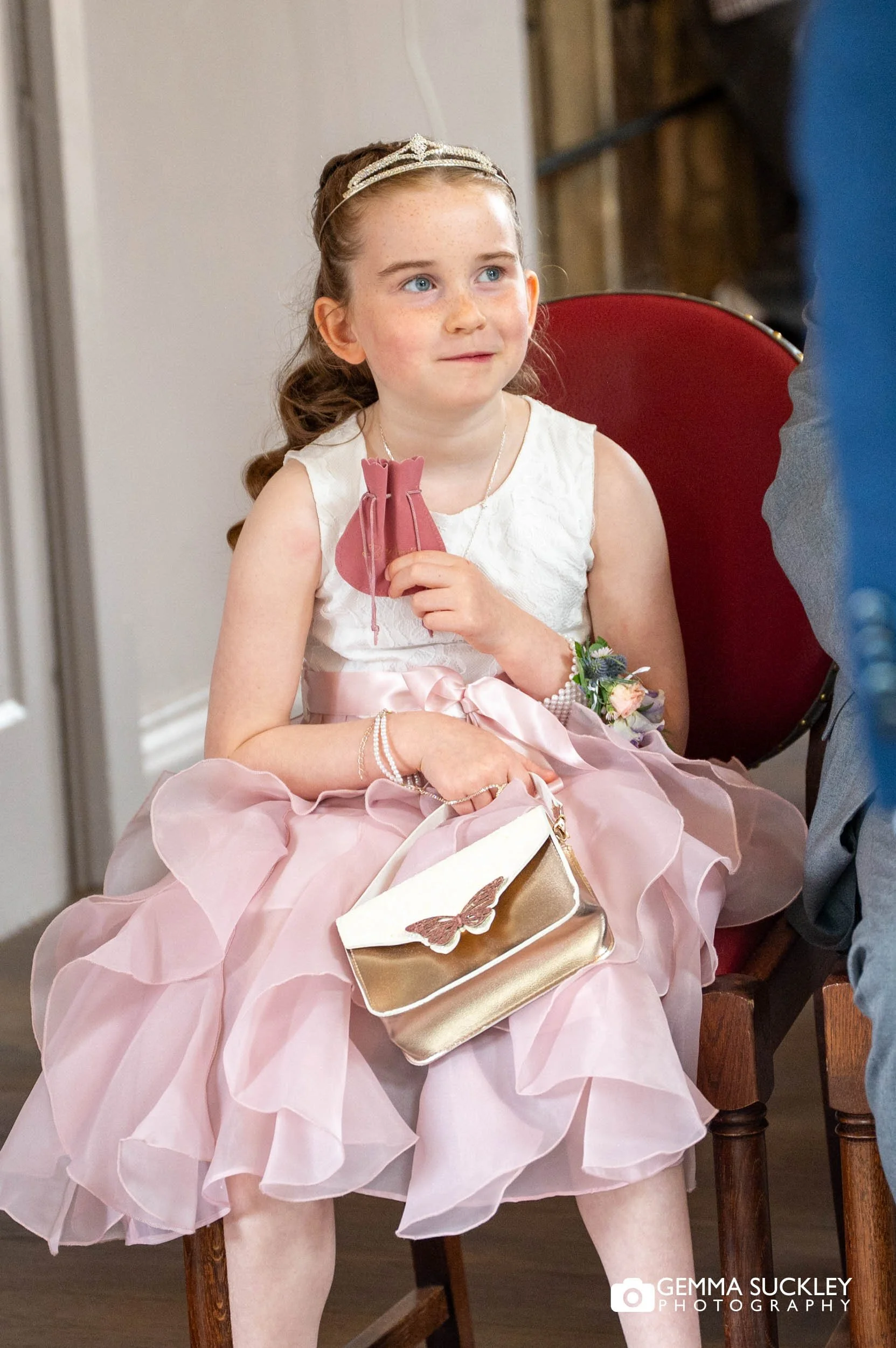flower girl at york minster refectory