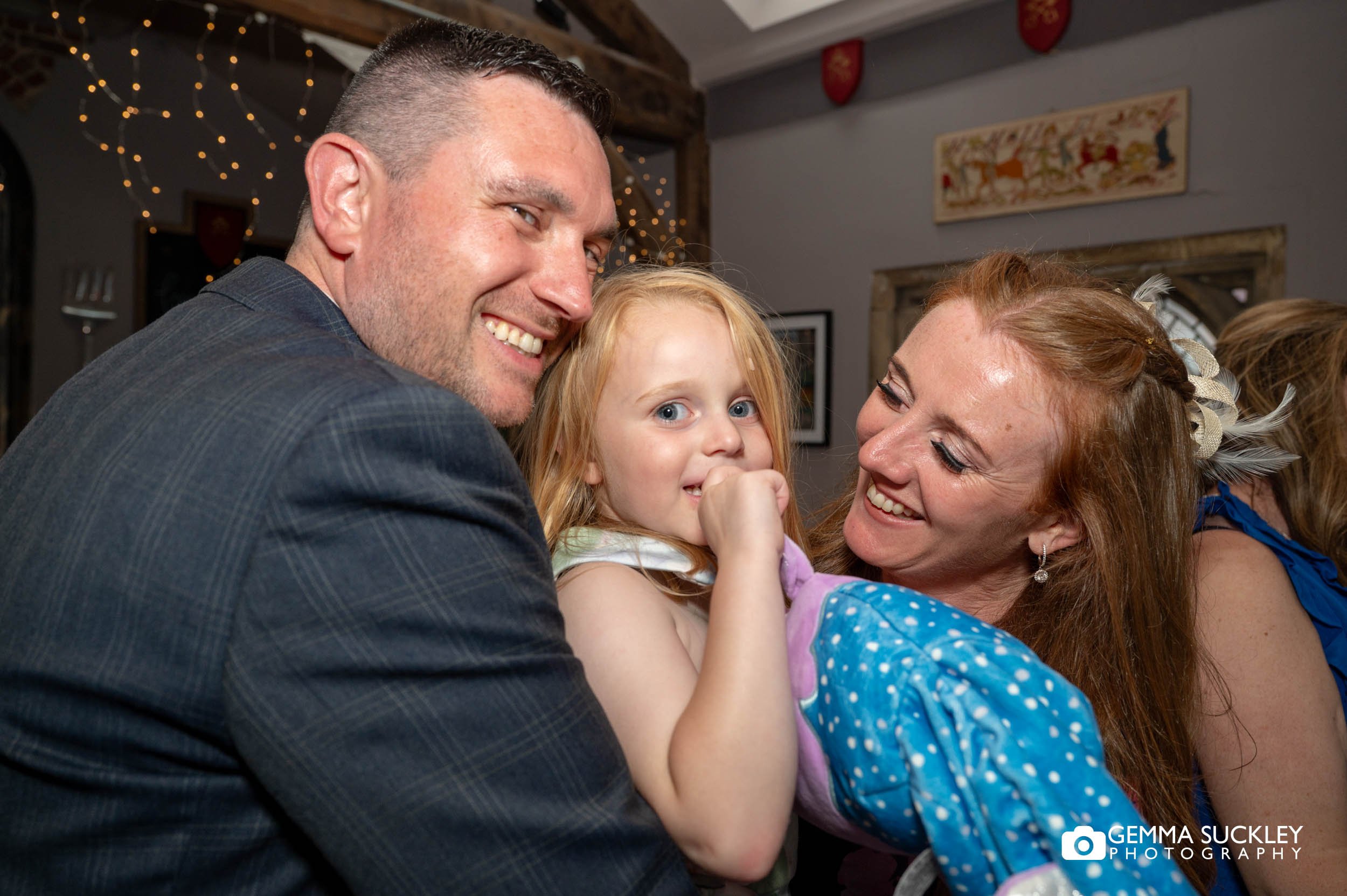 wedding guest at york minster refectory reception