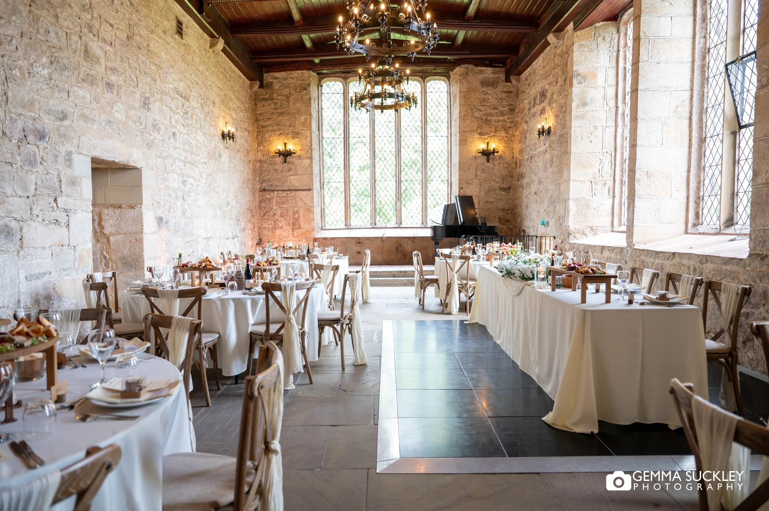 the priests house set up for the wedding breakfast