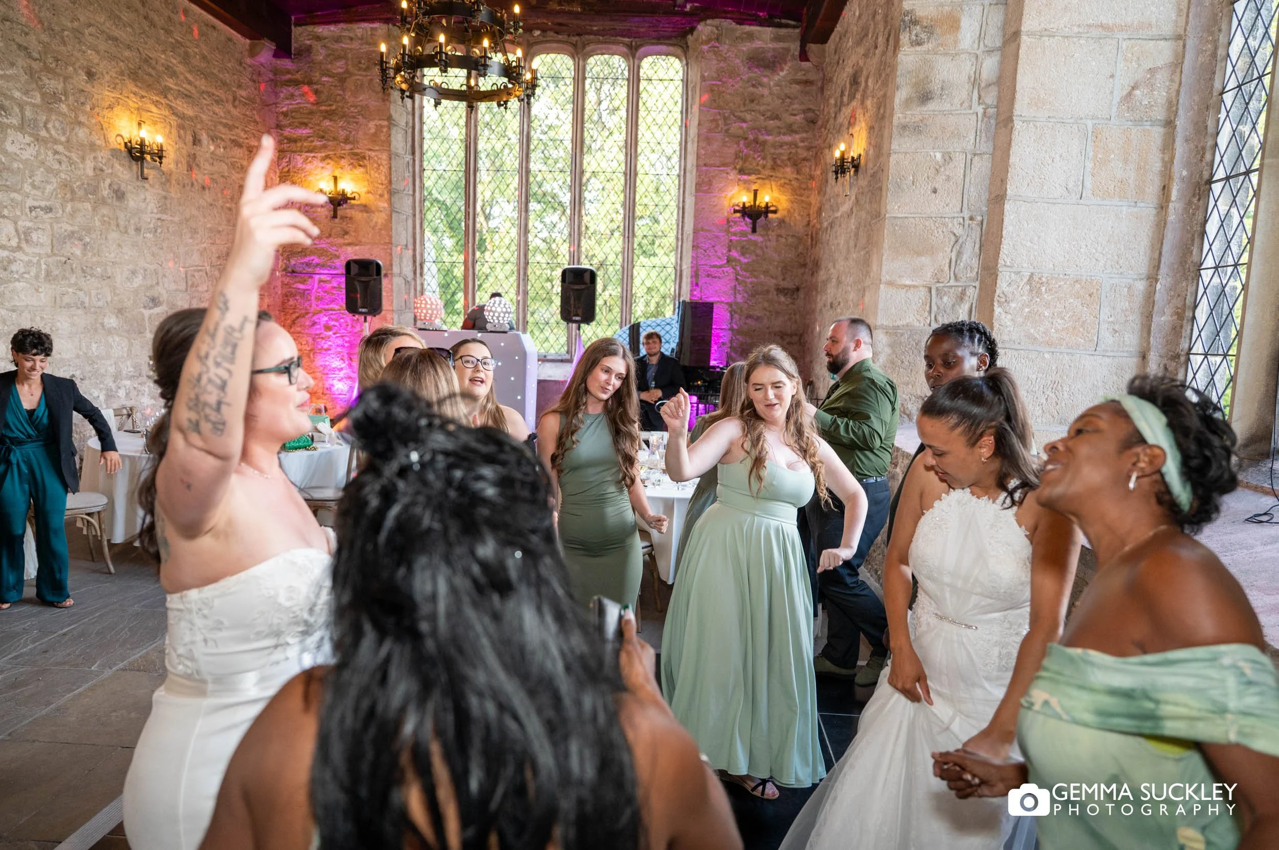 the wedding reception at the priests house