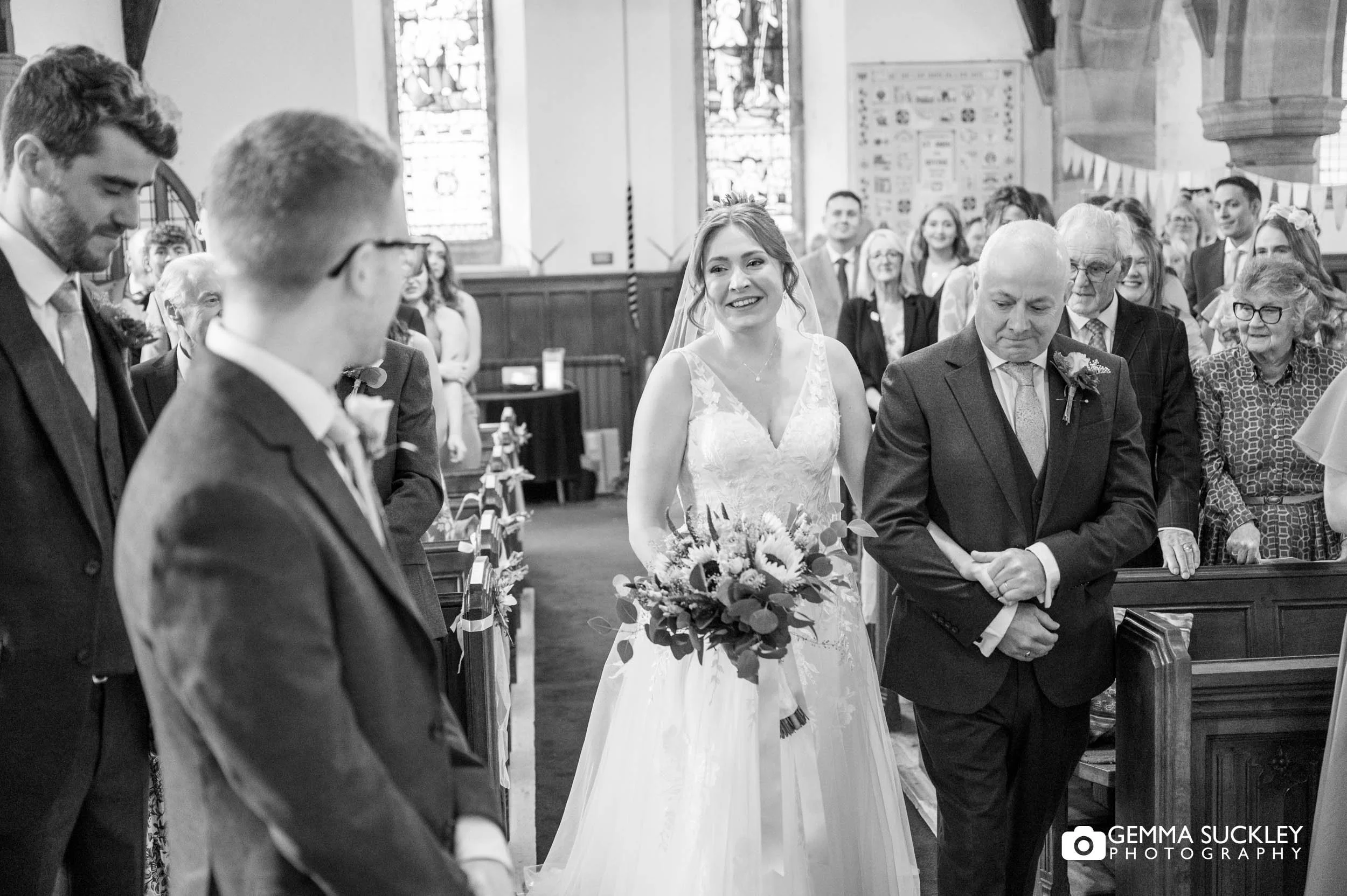 bride walking down the aisle