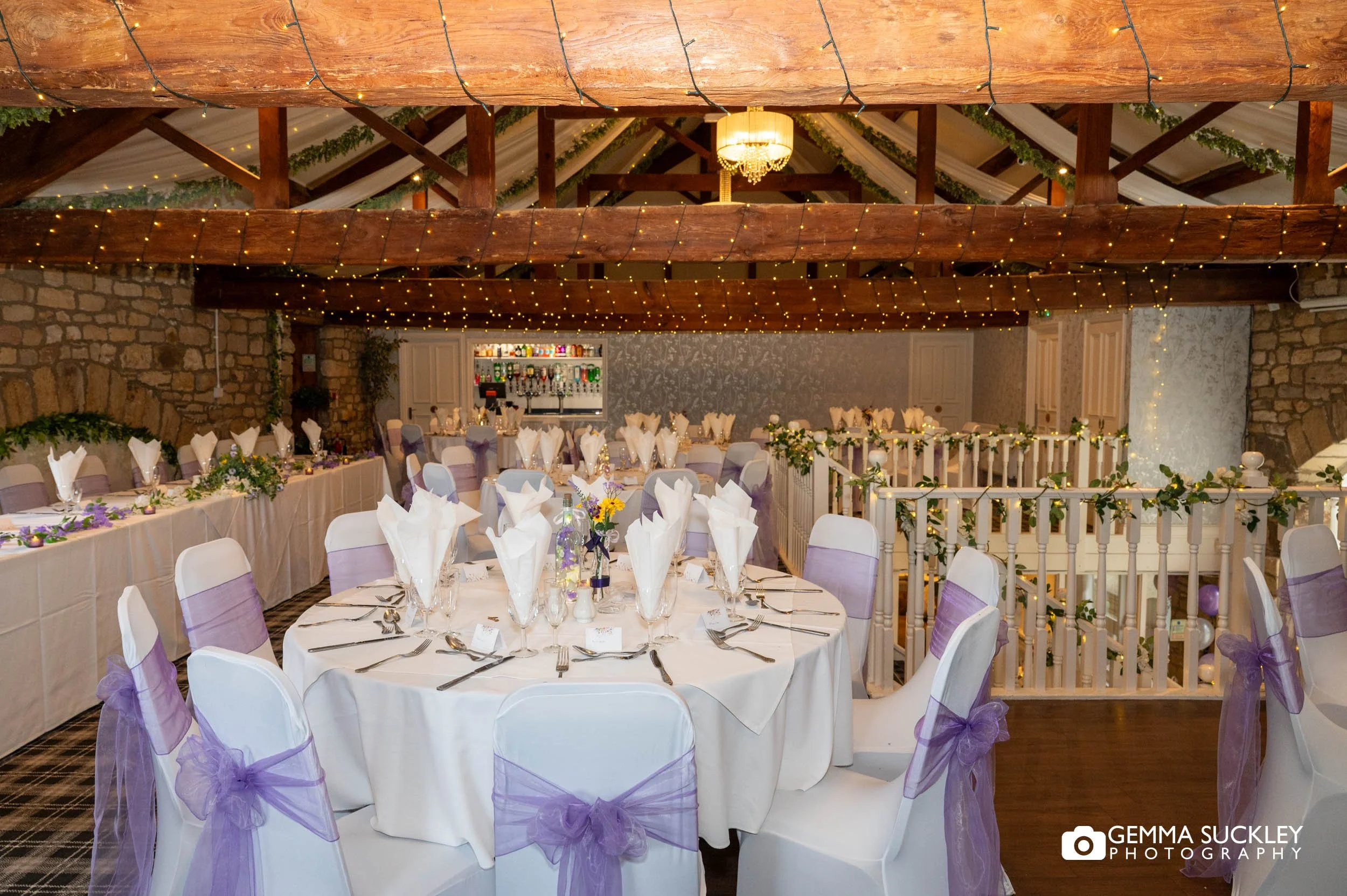 the wedding room at the old barn in esholt