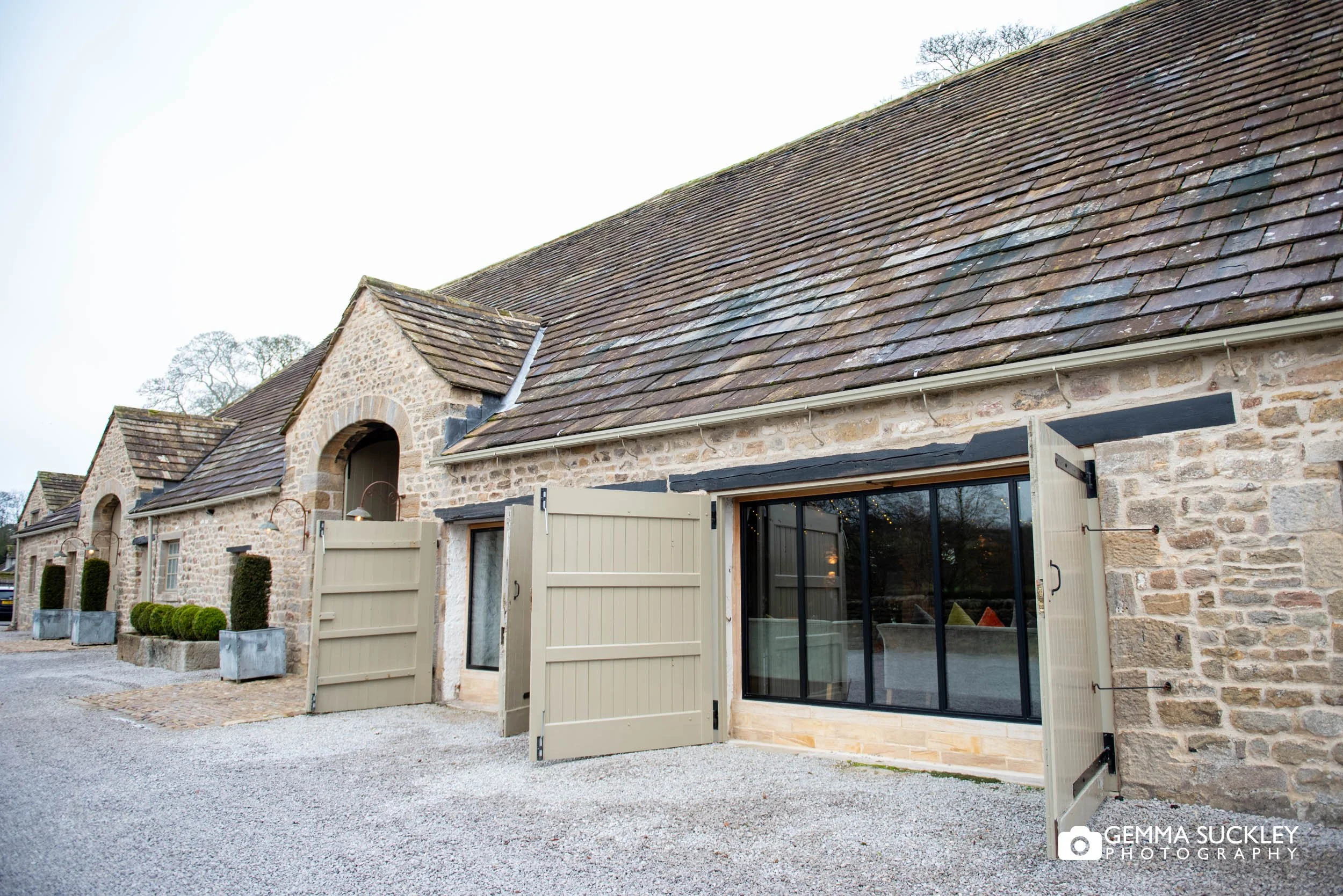 the tithe barn exterior at bolton abbey