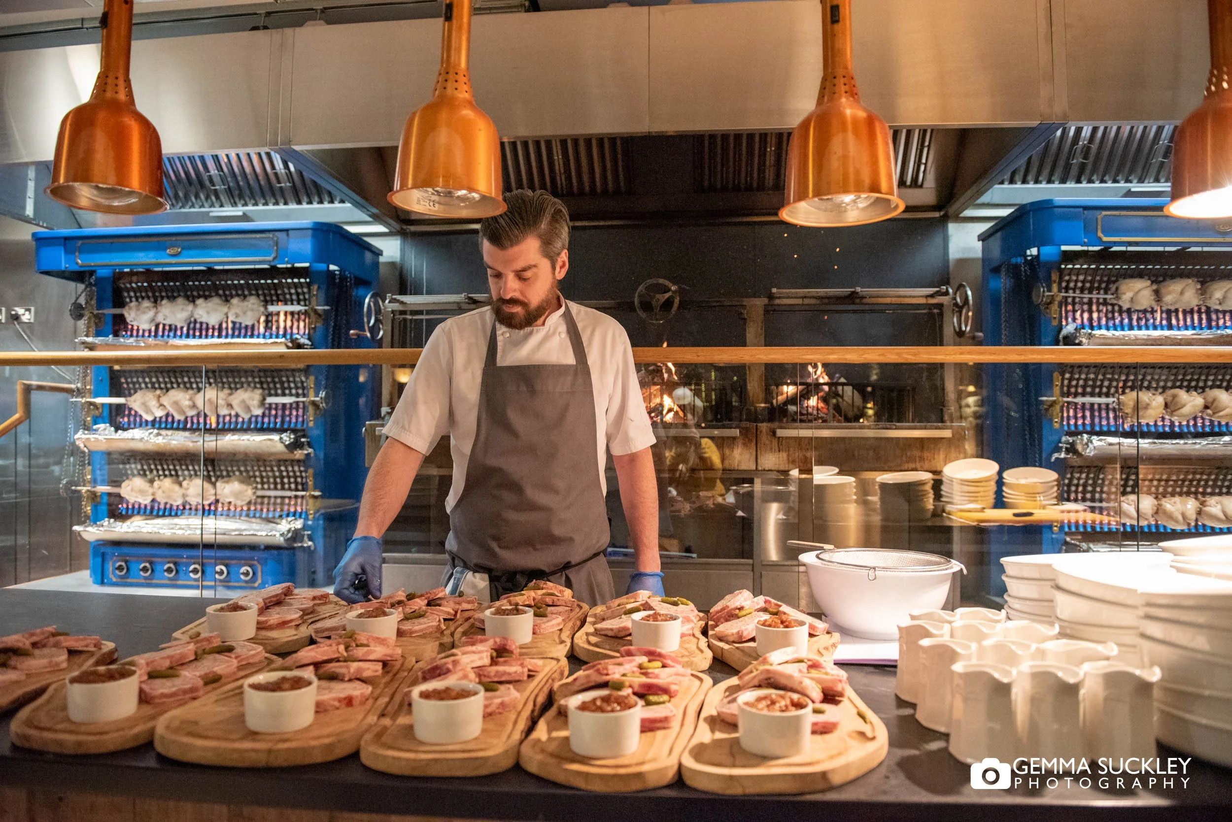 the kitchen at the tithe barn