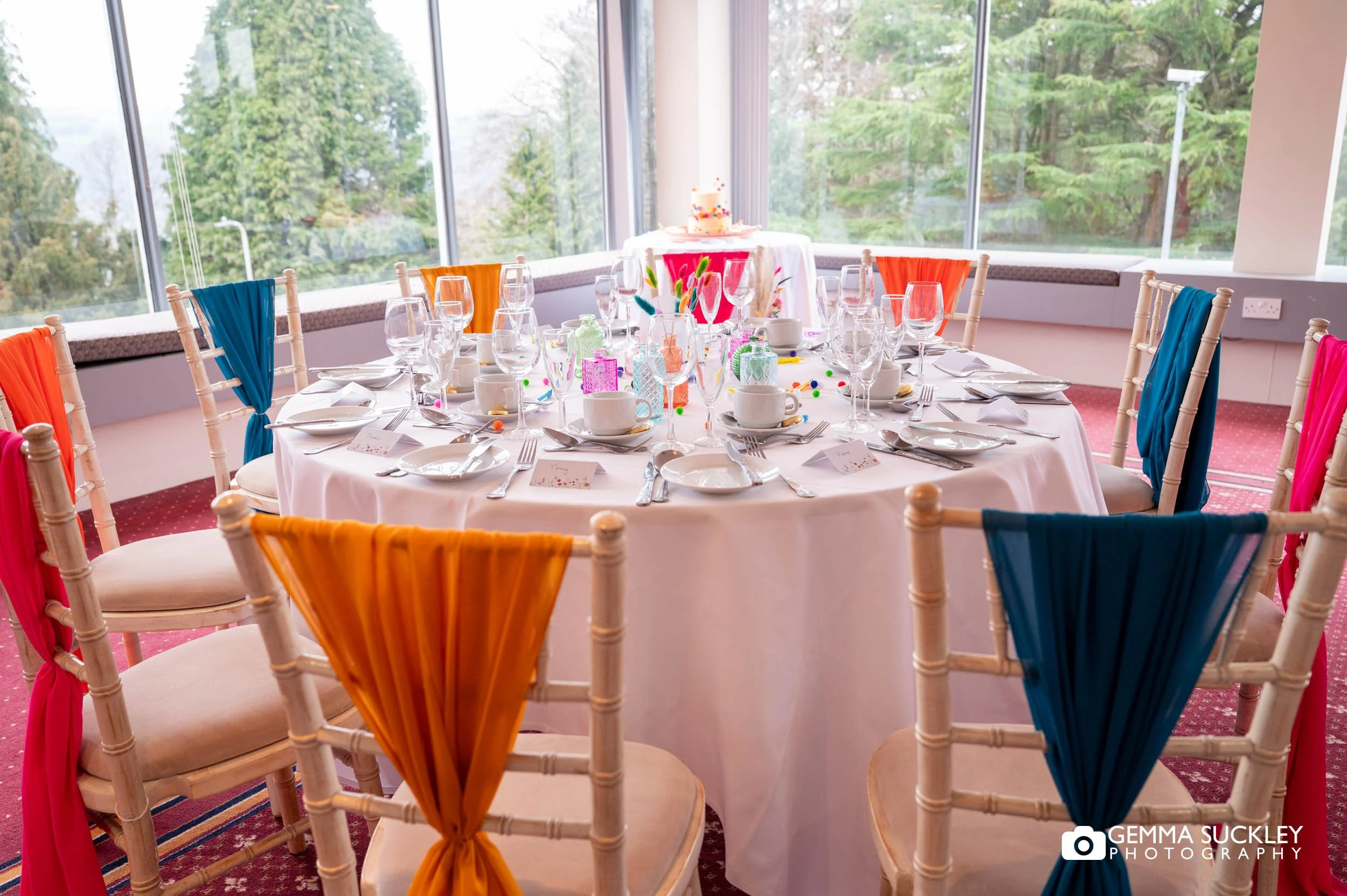 the wedding breakfast room at the craiglands hotel in ilkley