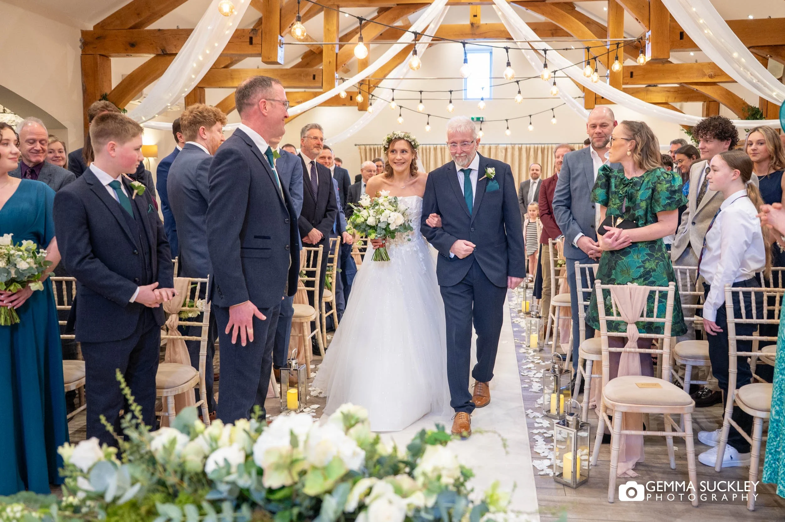 wedding ceremony at The Gamekeeper’s Inn in the Yorkshire Dales