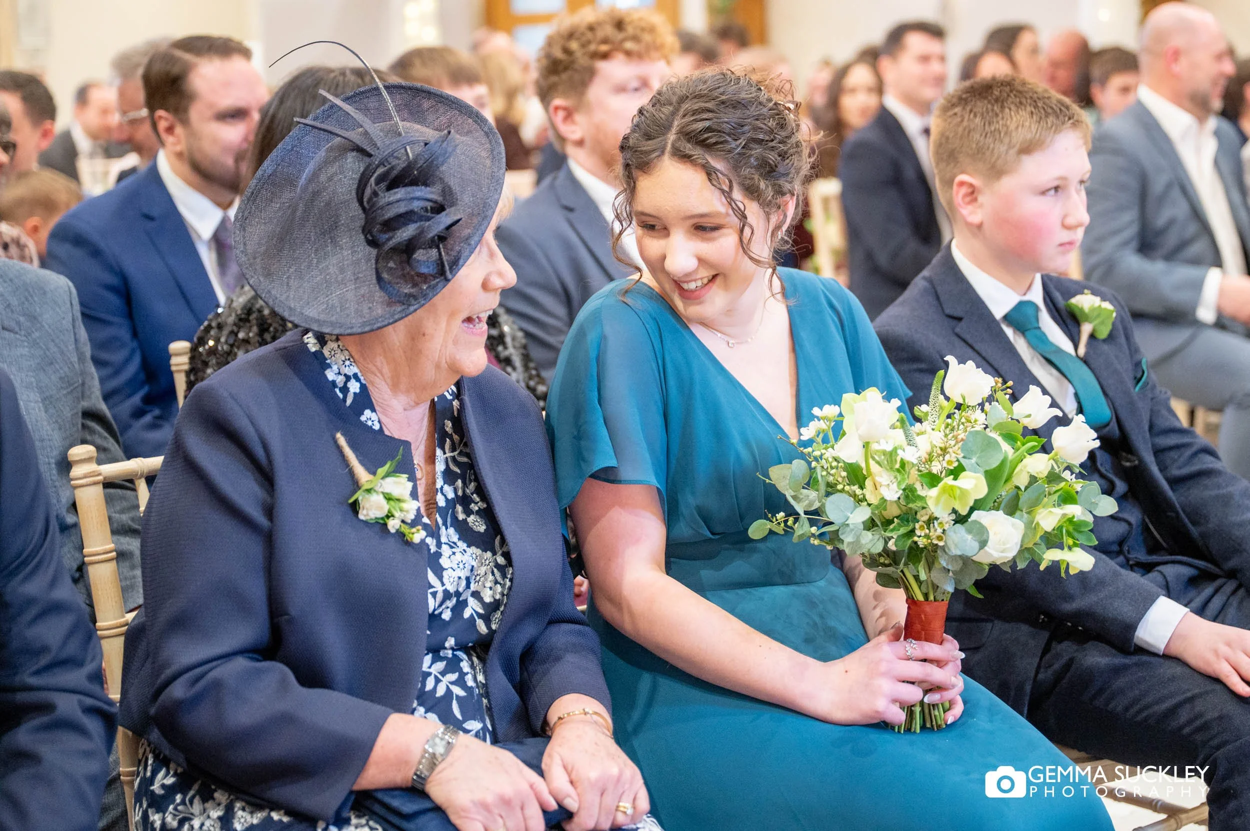 wedding guests at the wedding ceremony