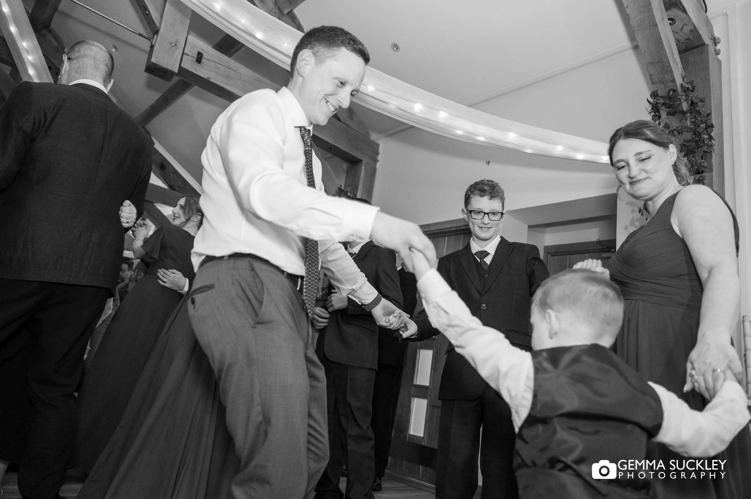 dancing at the gamekeeper's inn wedding