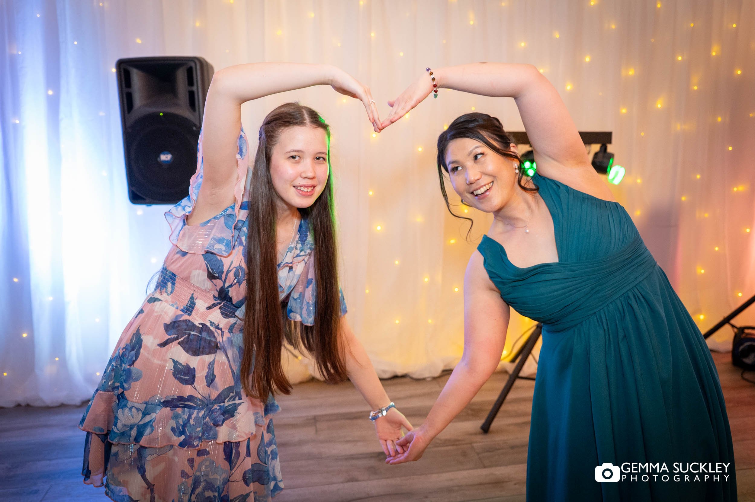 wedding guests dancing at the gamekeepers inn