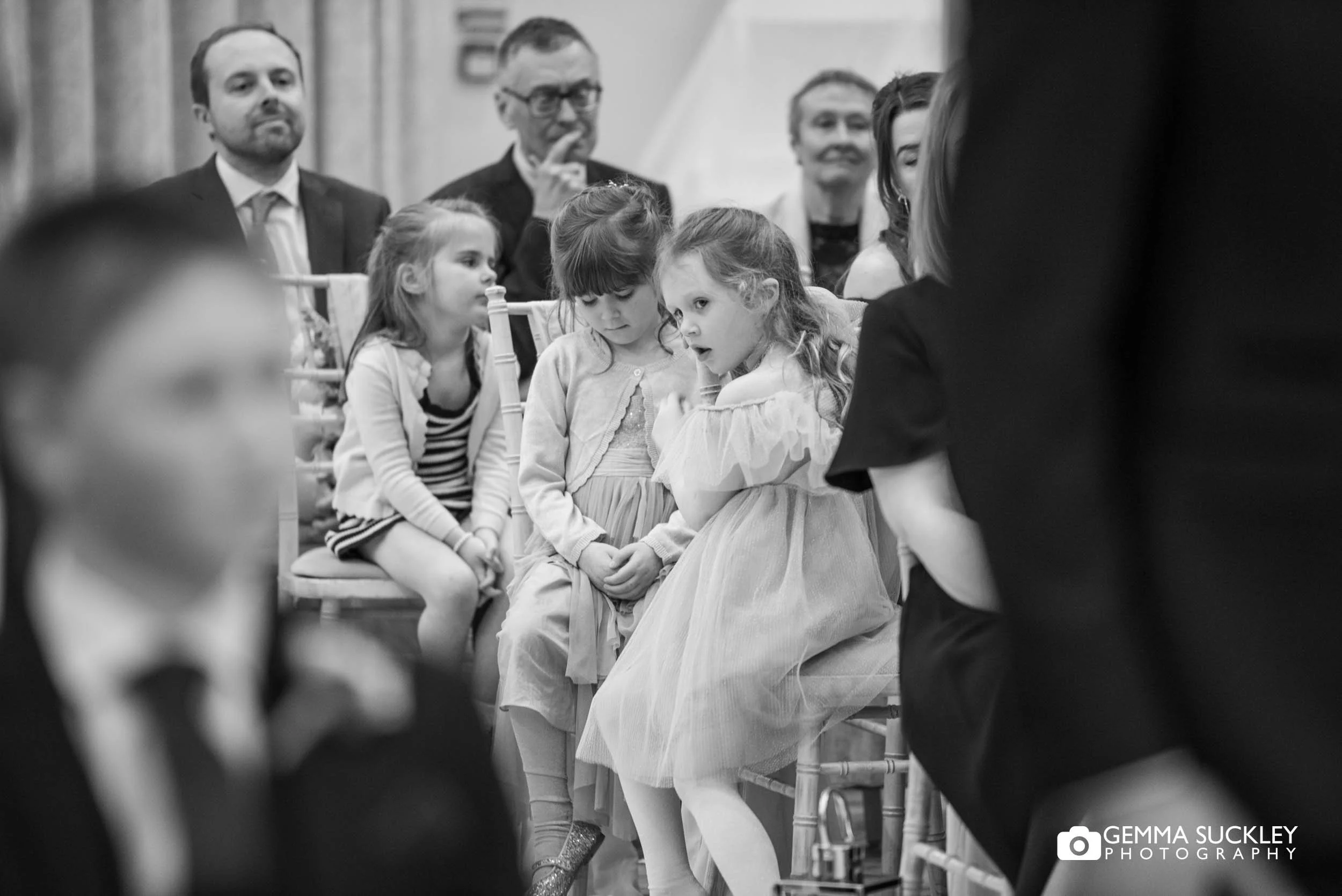 wedding guests at the wedding ceremony