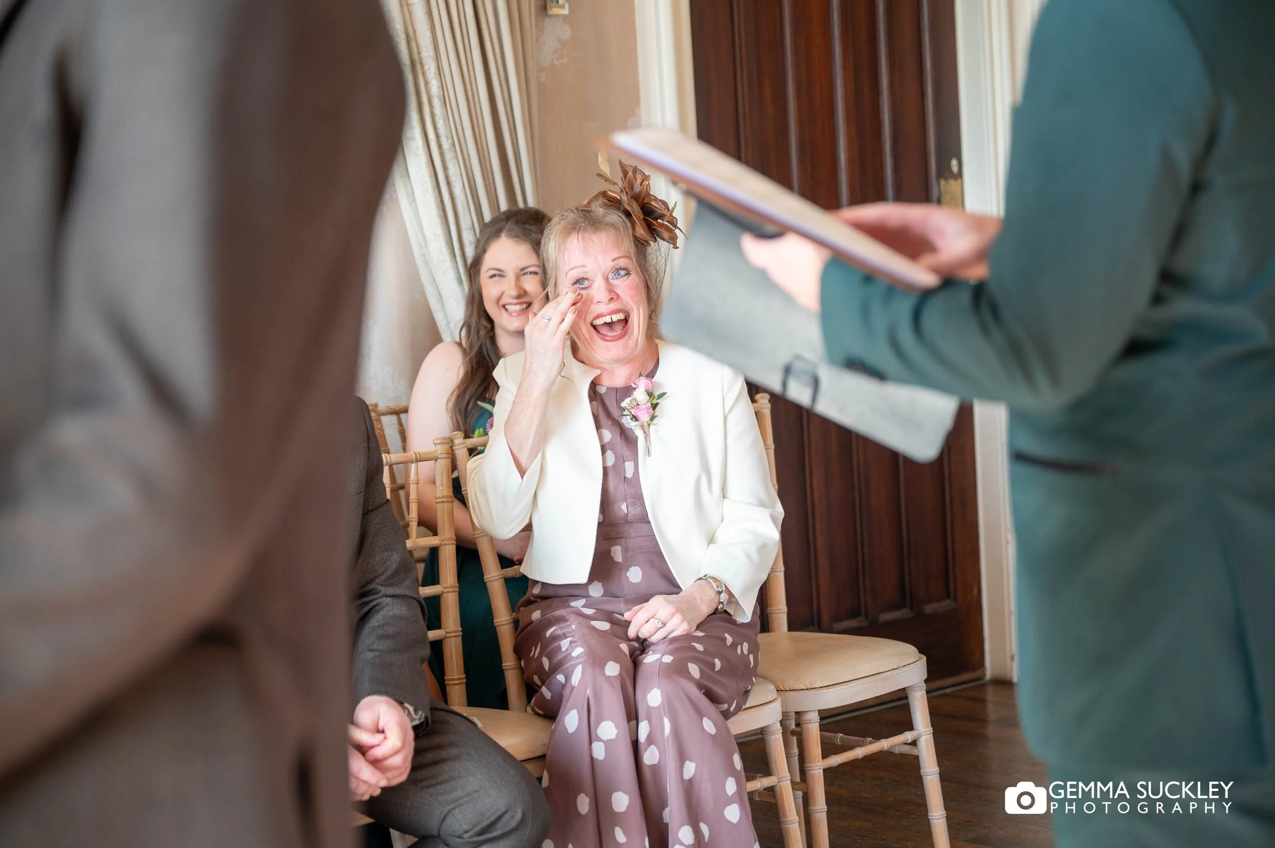 real wedding ceremony moment at Falcon Manor settle