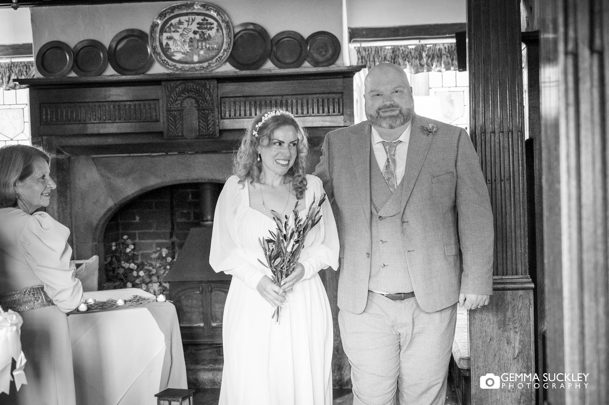 just married couple at holdsworth house