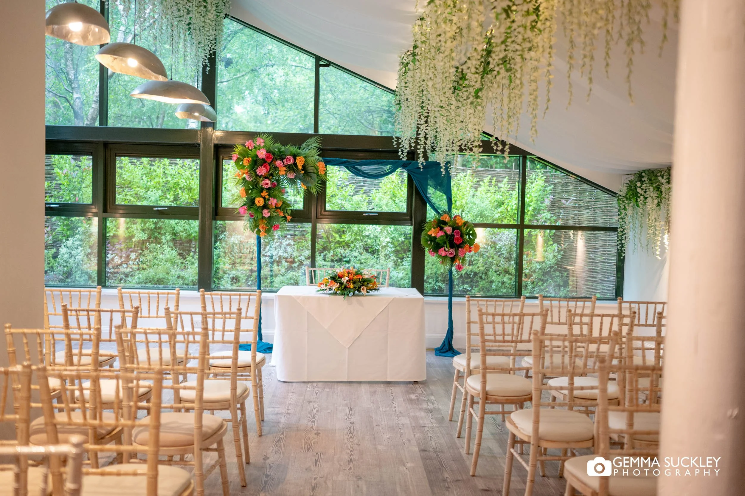 the wedding ceremony room at chevin country park hotel