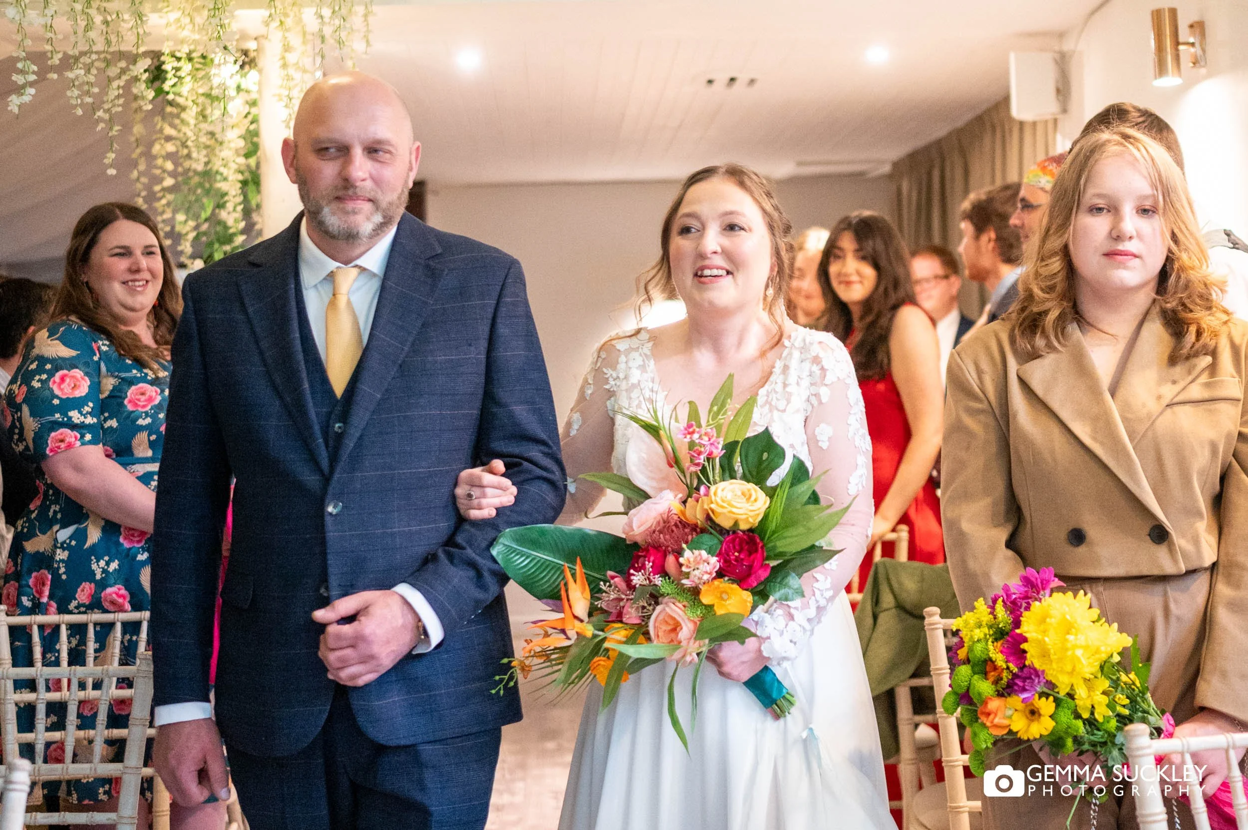 dagmara walking down the aisle