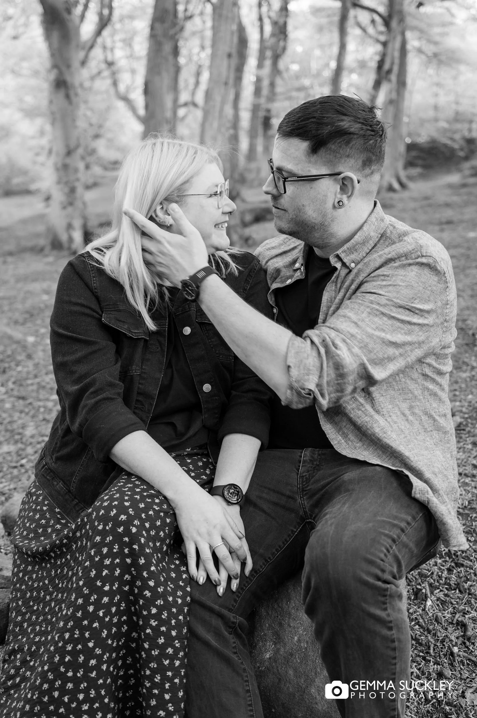 Romantic portrait of alternative couple