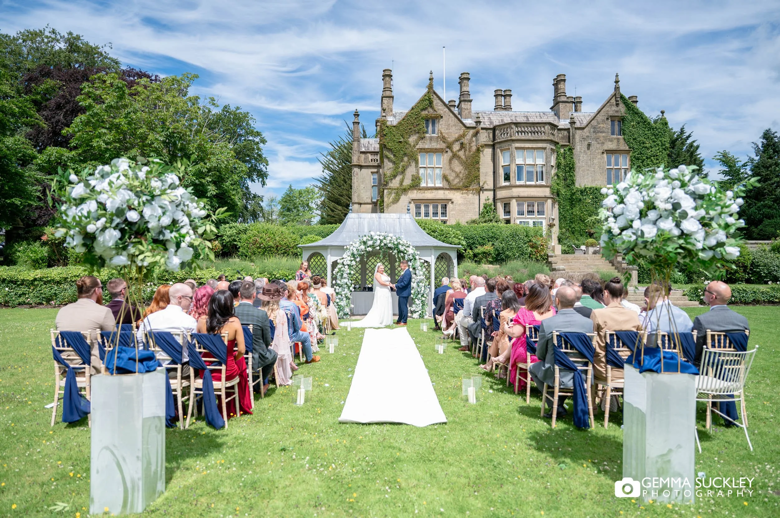 Emotional moment during the wedding ceremony