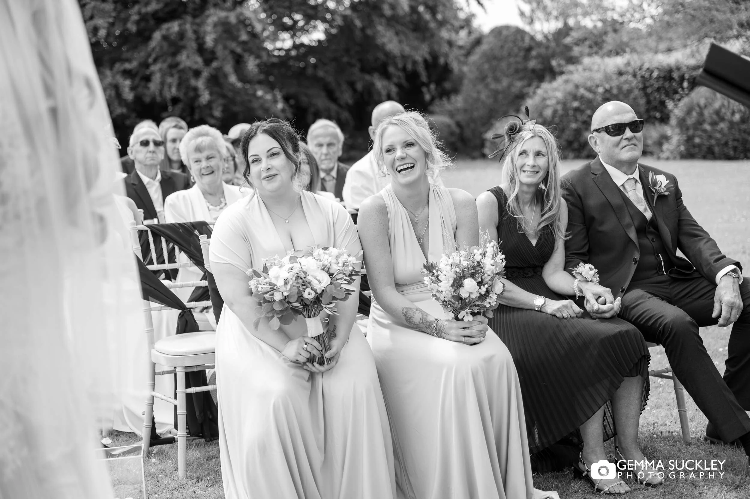 guests reaction at the wedding ceremony