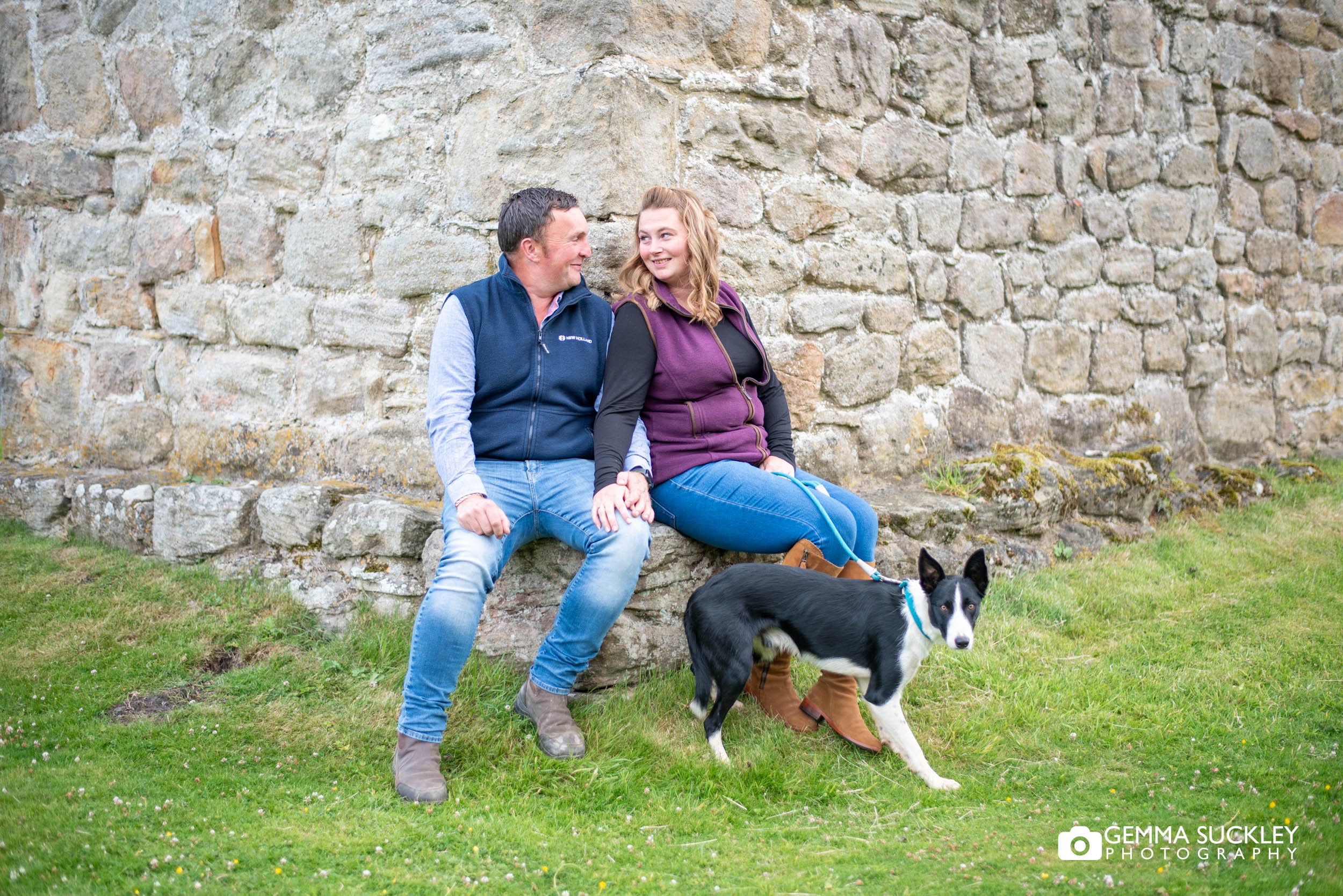 Natural portrait of the engaged couple