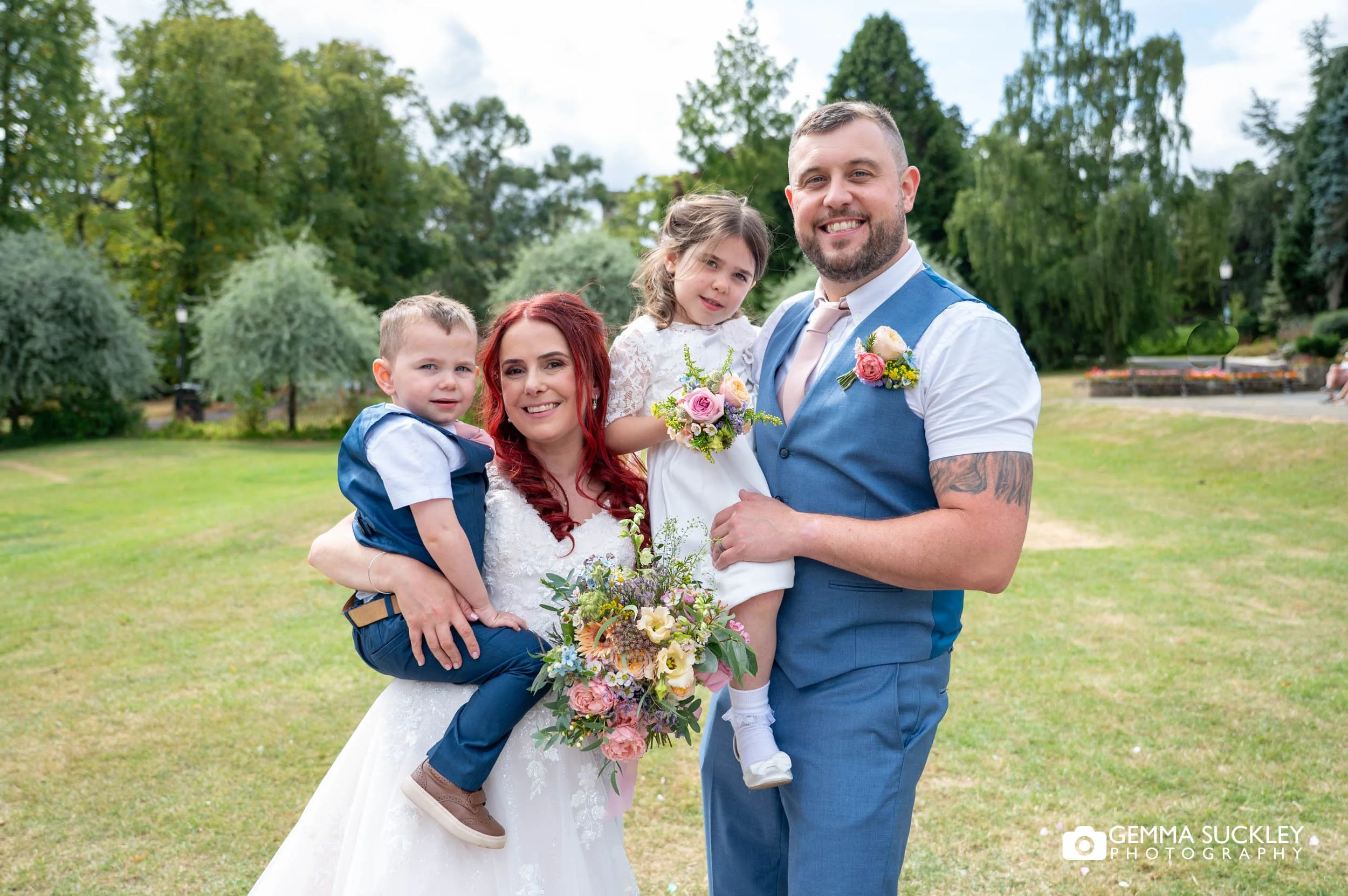 family photo in valley gardens