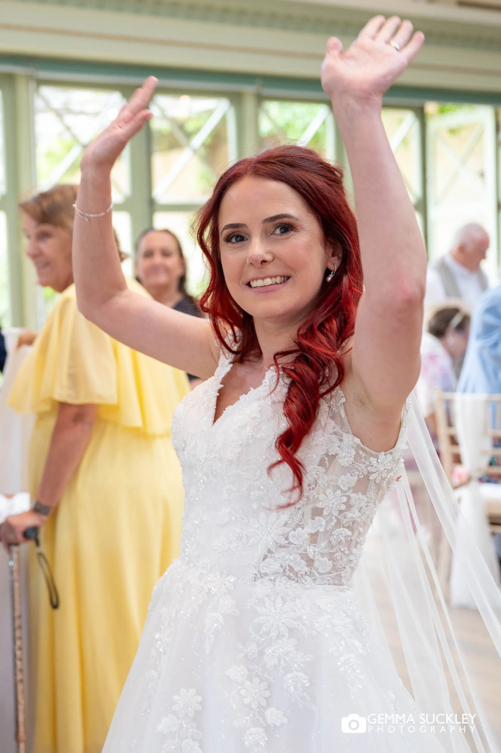 bride dancing into the sun pavilion