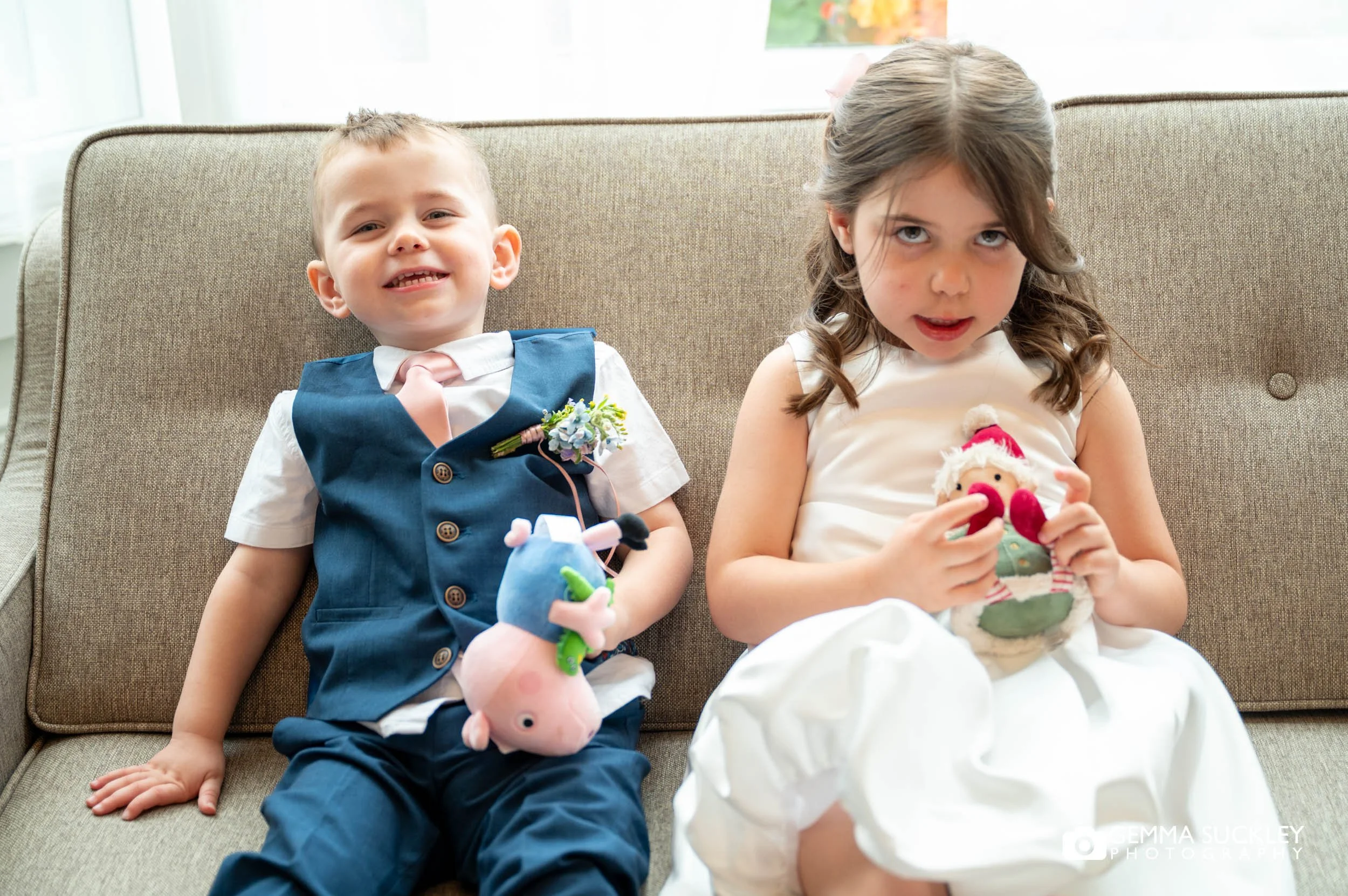 flower girl and page boy at the harrogate Inn