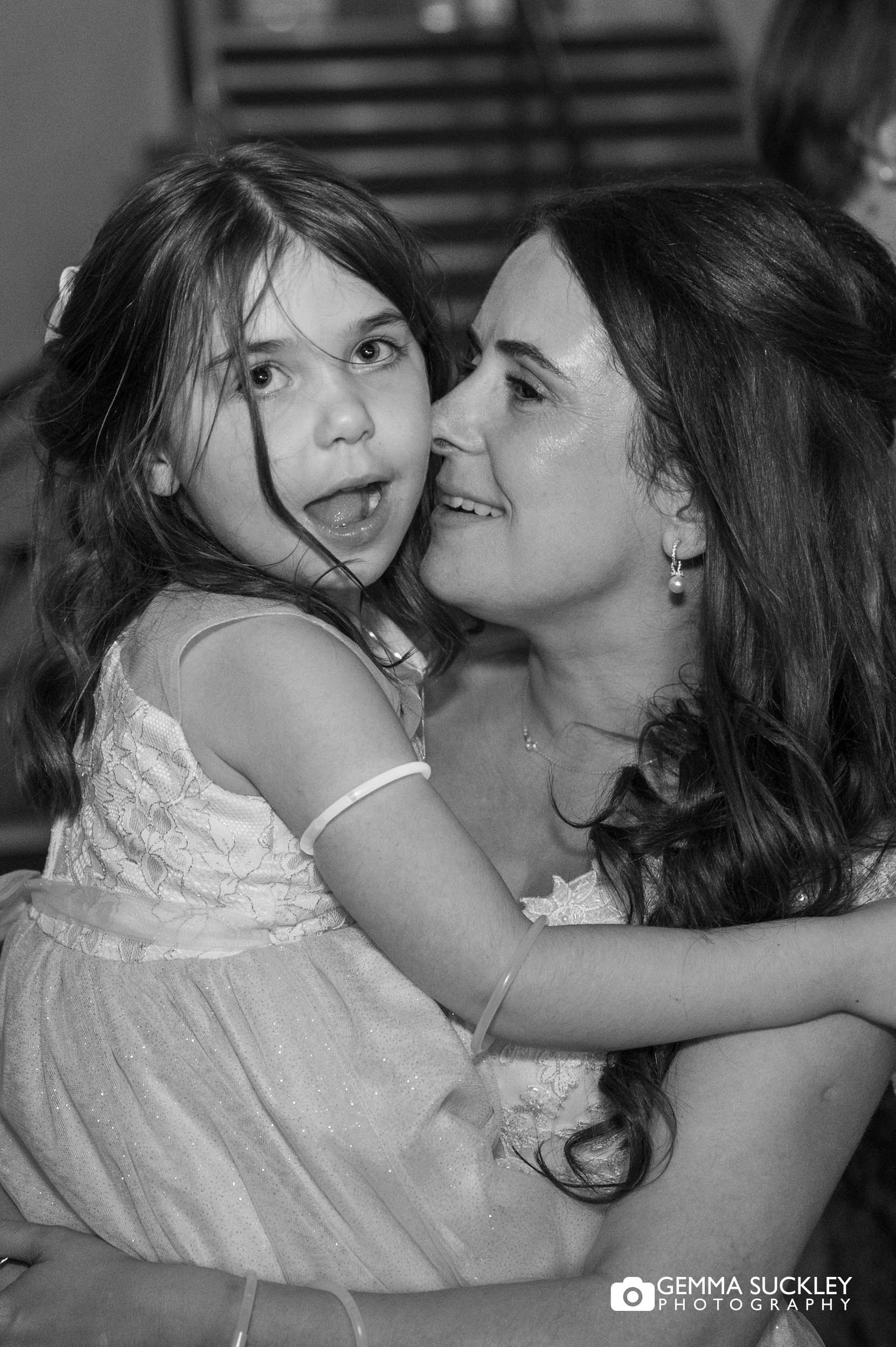 bride dancing with her daughter