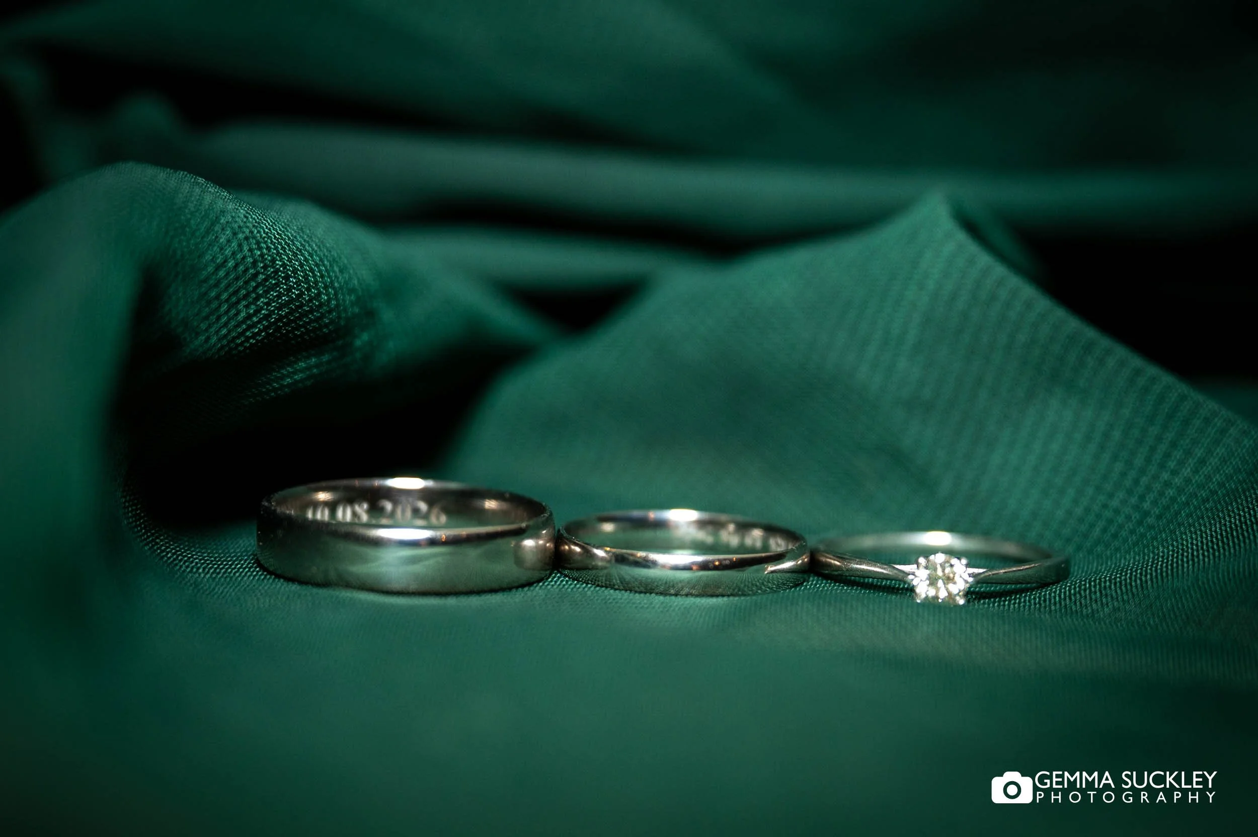 wedding and engagement ring