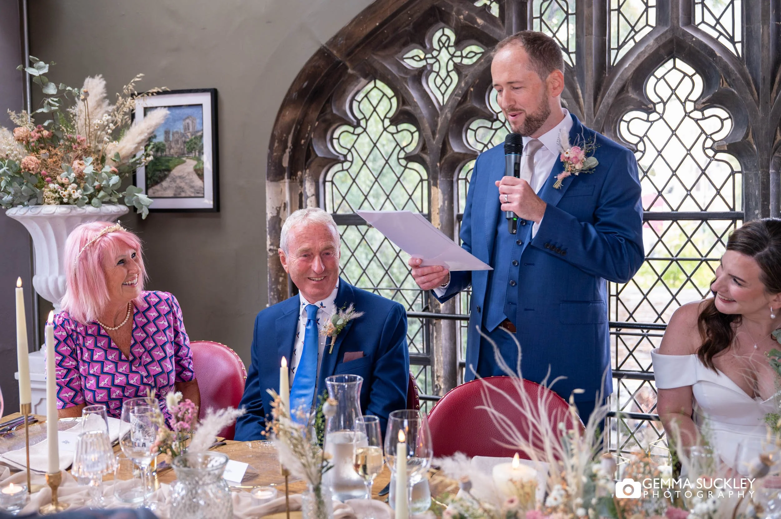 groom making his speech