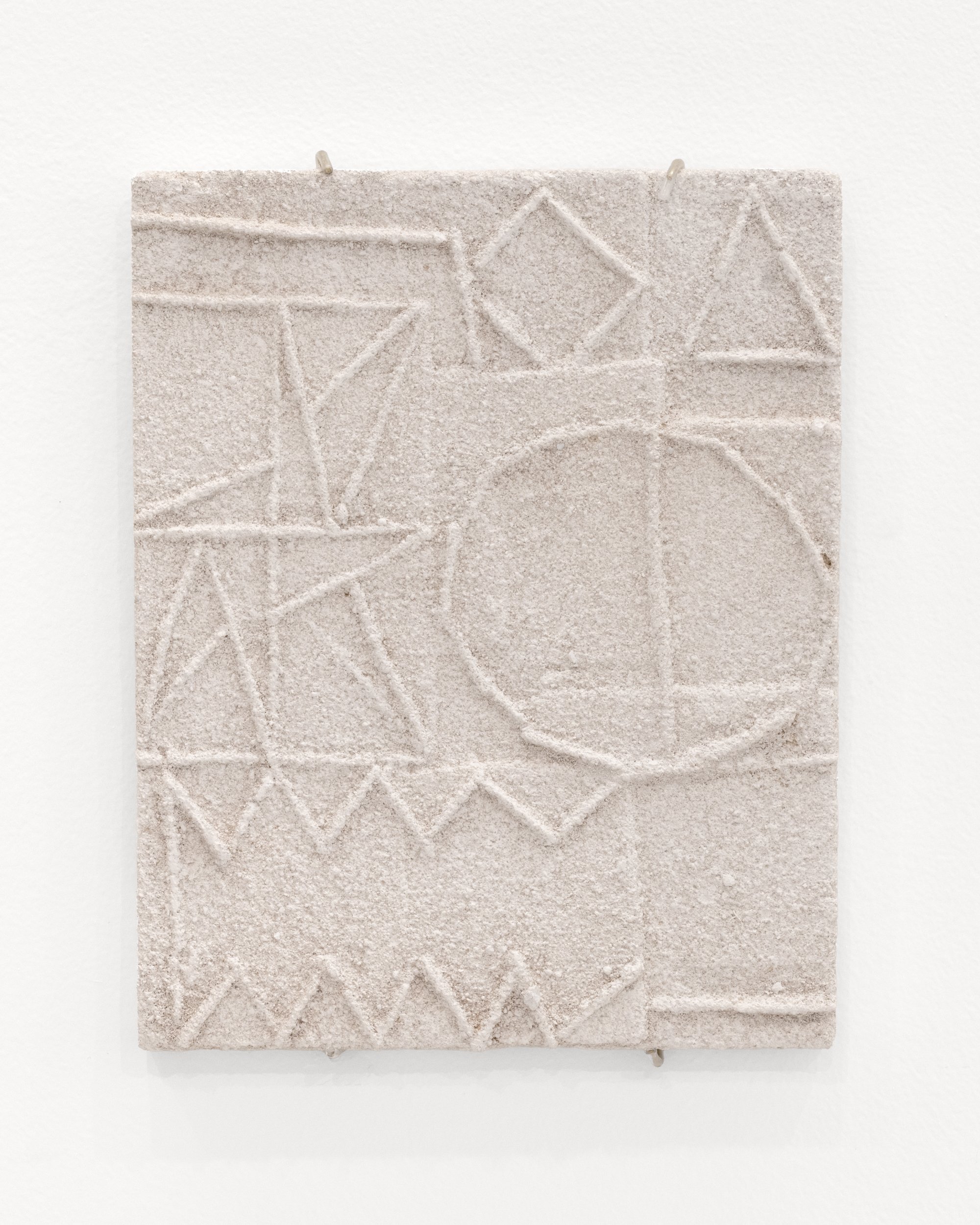 DEMO COMPILATION, 2025, Sand-cast plaster, spray paint, 8.5 x 7 in
