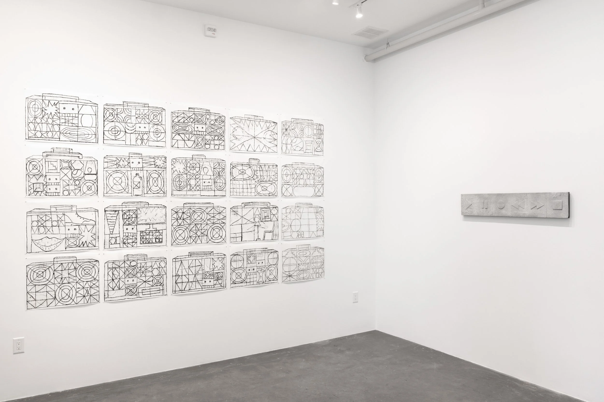Installation view of PAUSE, Oneoneone Gallery, Chapel Hill, NC, Nov 2025 – Jan 2026