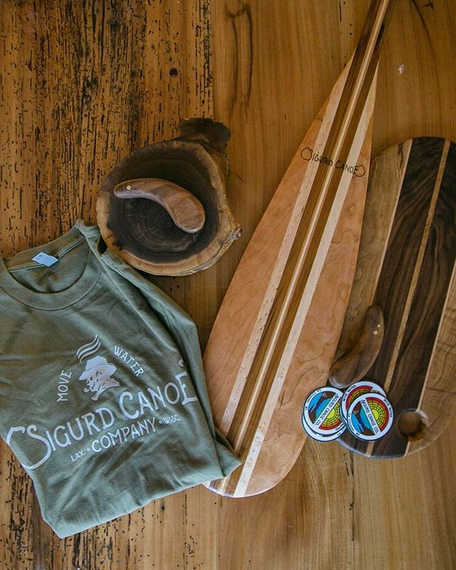 Just s few goodies along for the ride that will be for sale @canoecopia this year! Be sure to stop by the booth and say hi. #sigurdcanoeco #movewater #canoecopia #canoe #paddle #handmade