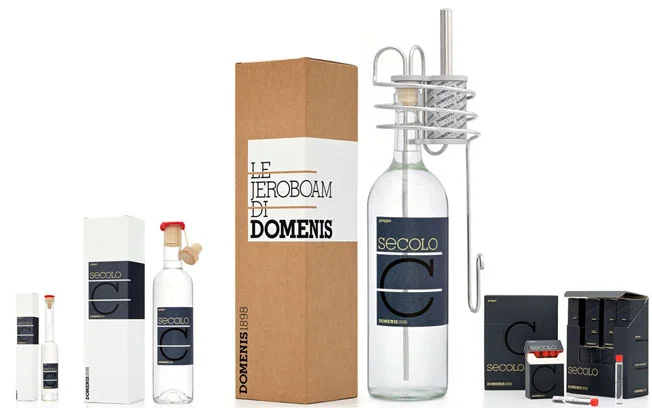 Grappa Secolo in Fialette di Vetro 10 pz da 5 cl