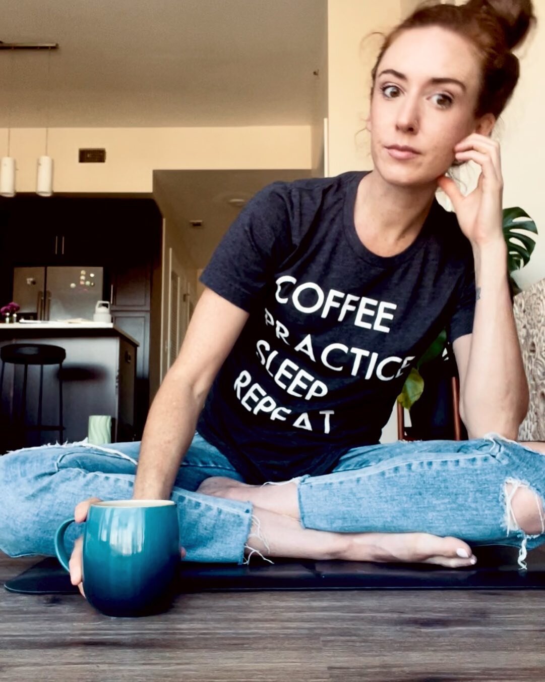 At least she&rsquo;s on brand. 

Coffee, practice, sleep, repeat. 
(+working out and yoga)

Will get back to the vids soon. Still recovering and also starting to work on a fresh list.💪🎻

#coffeepracticesleeprepeat #practiceproject #violinist #music