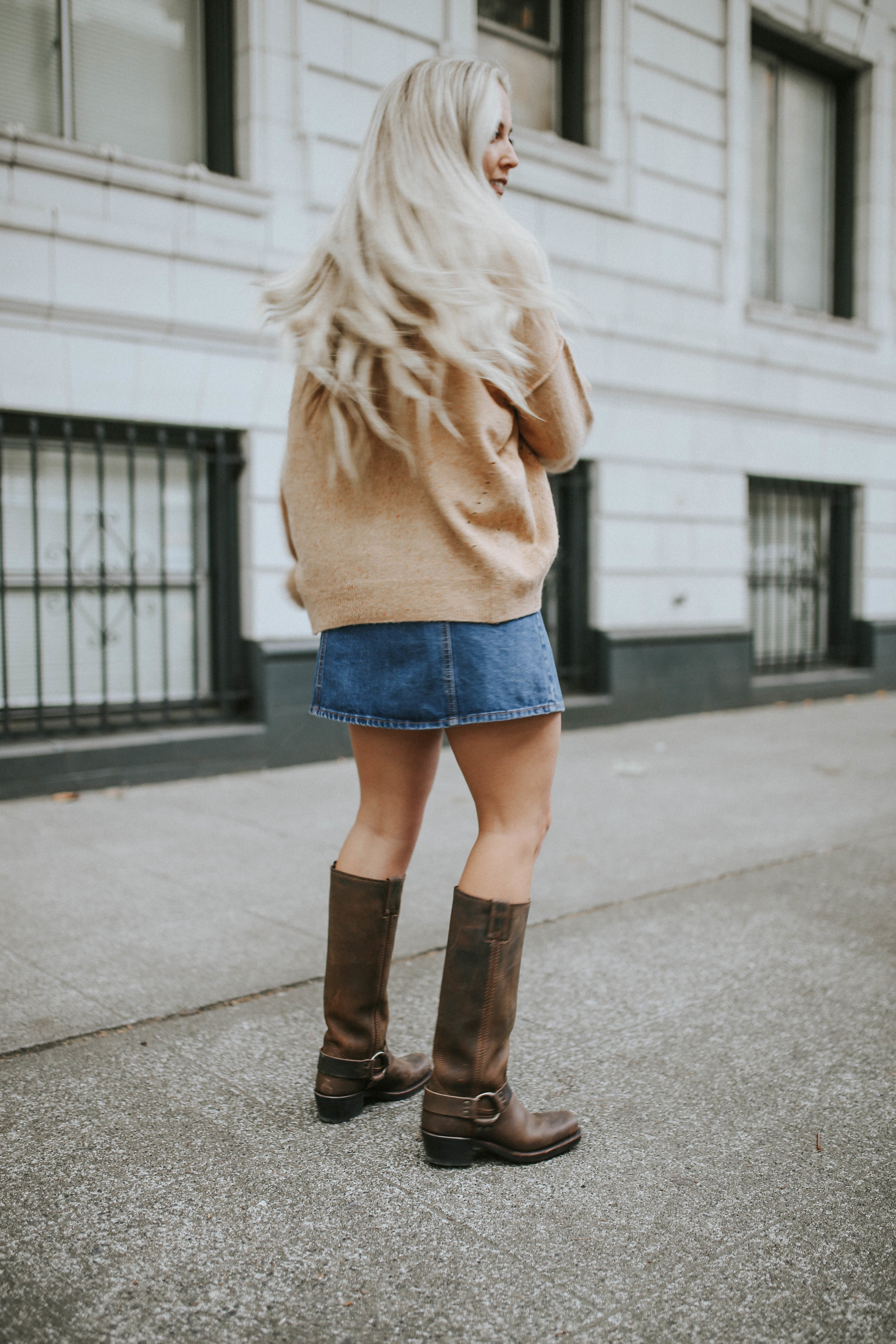 harness boots outfit