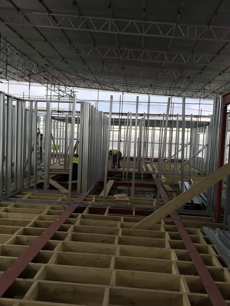 Bounds green Rooftop extension SFS structural frame